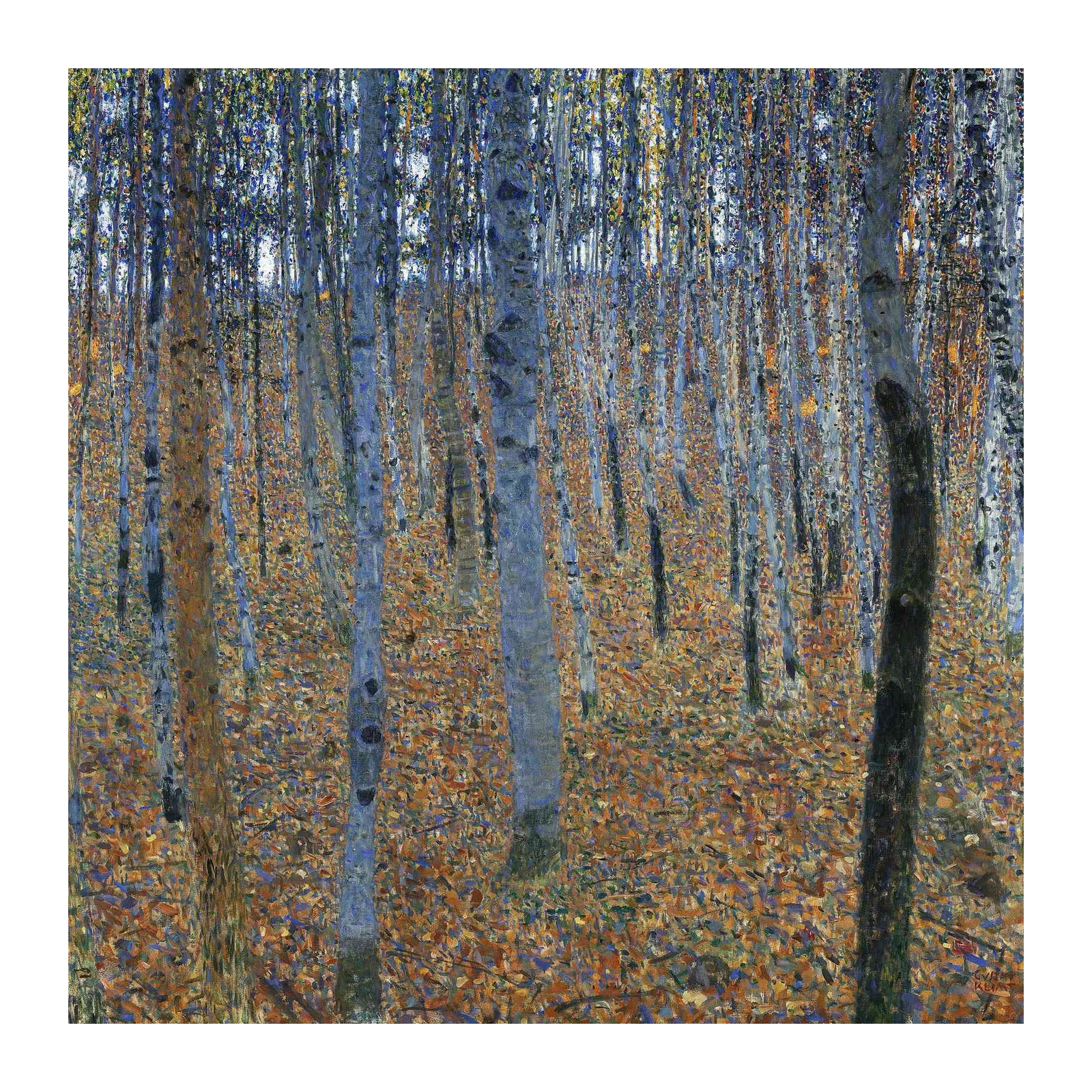 Birch Forest Autumn Landscape Wall Art