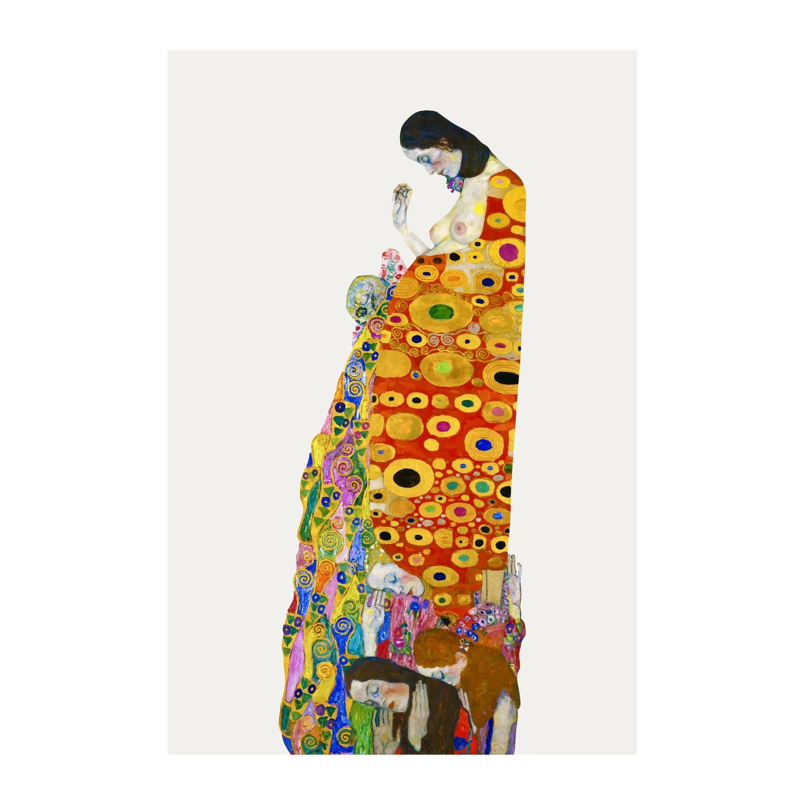 Embrace of Life Klimt Inspired Wall Art