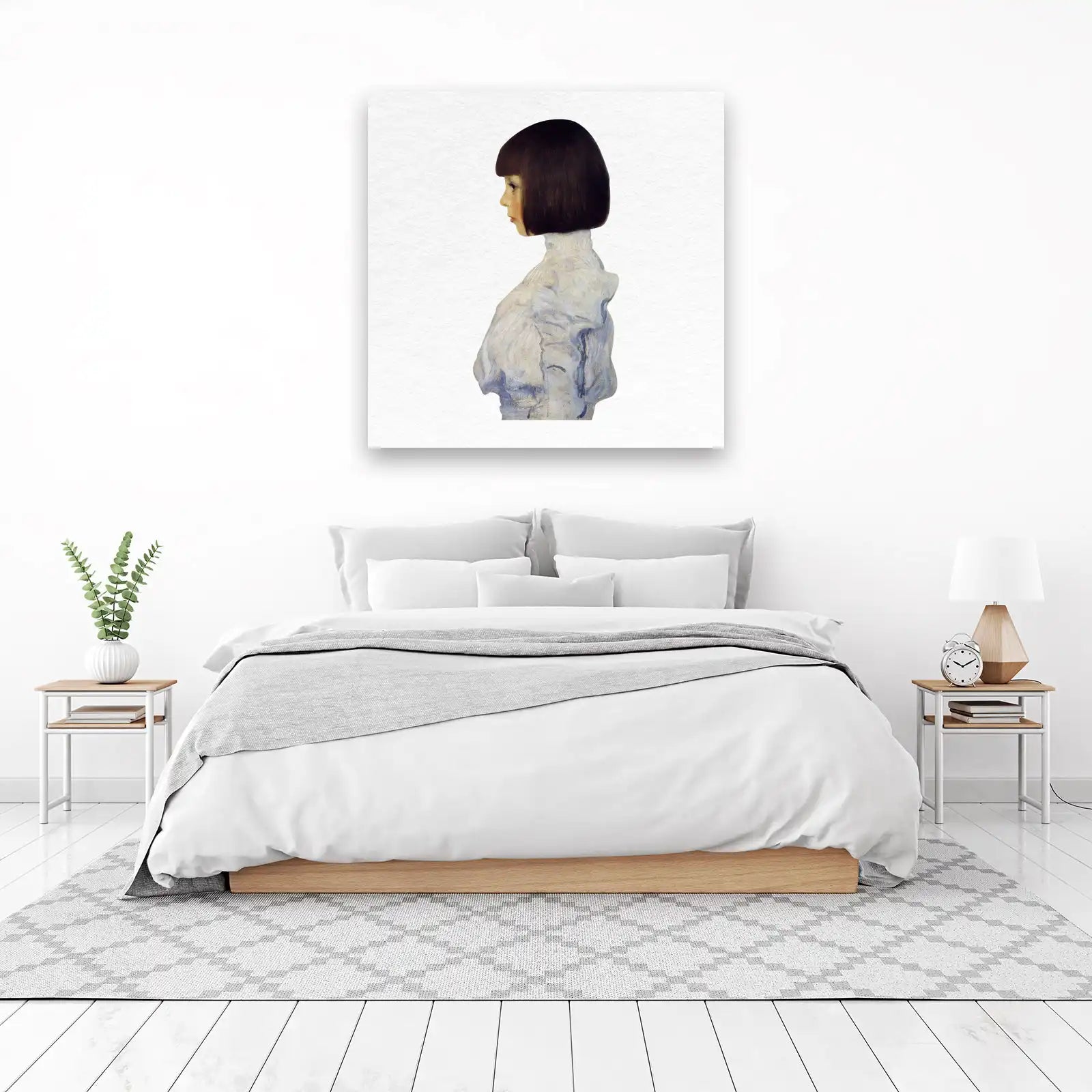 Elegant Portrait of a Young Girl Wall Art