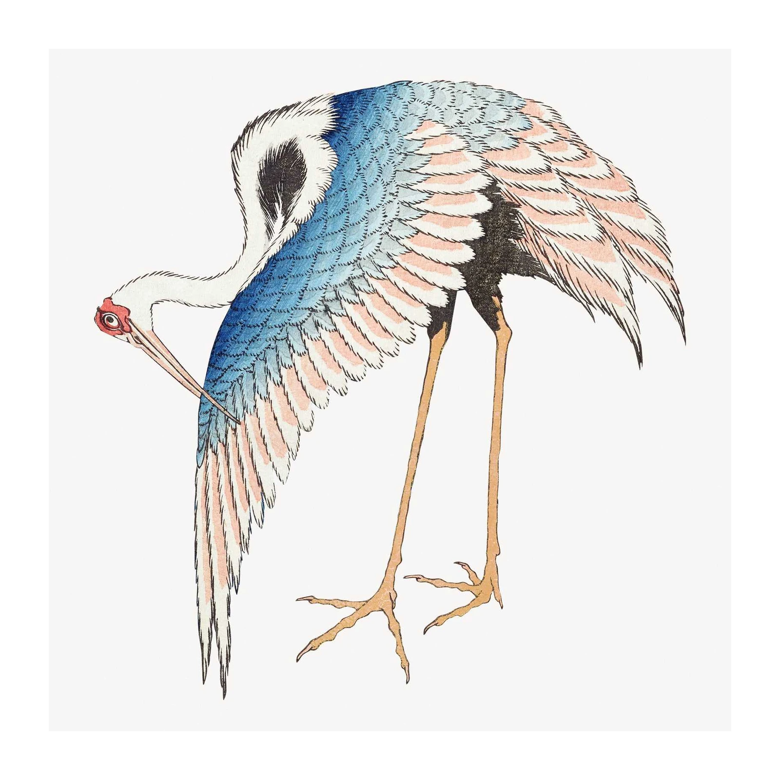 Elegant Crane Zen Art Wall Art