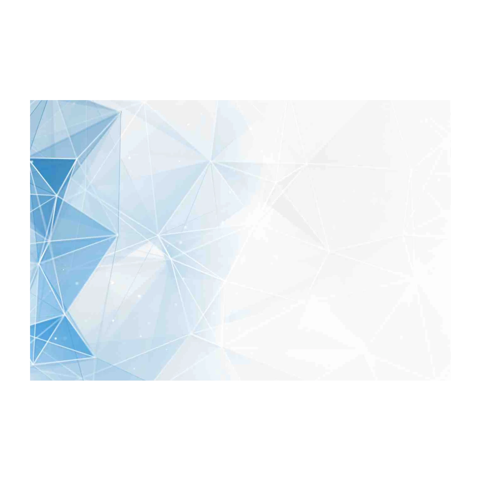 Abstract Blue Geometric Nebula Wall Art