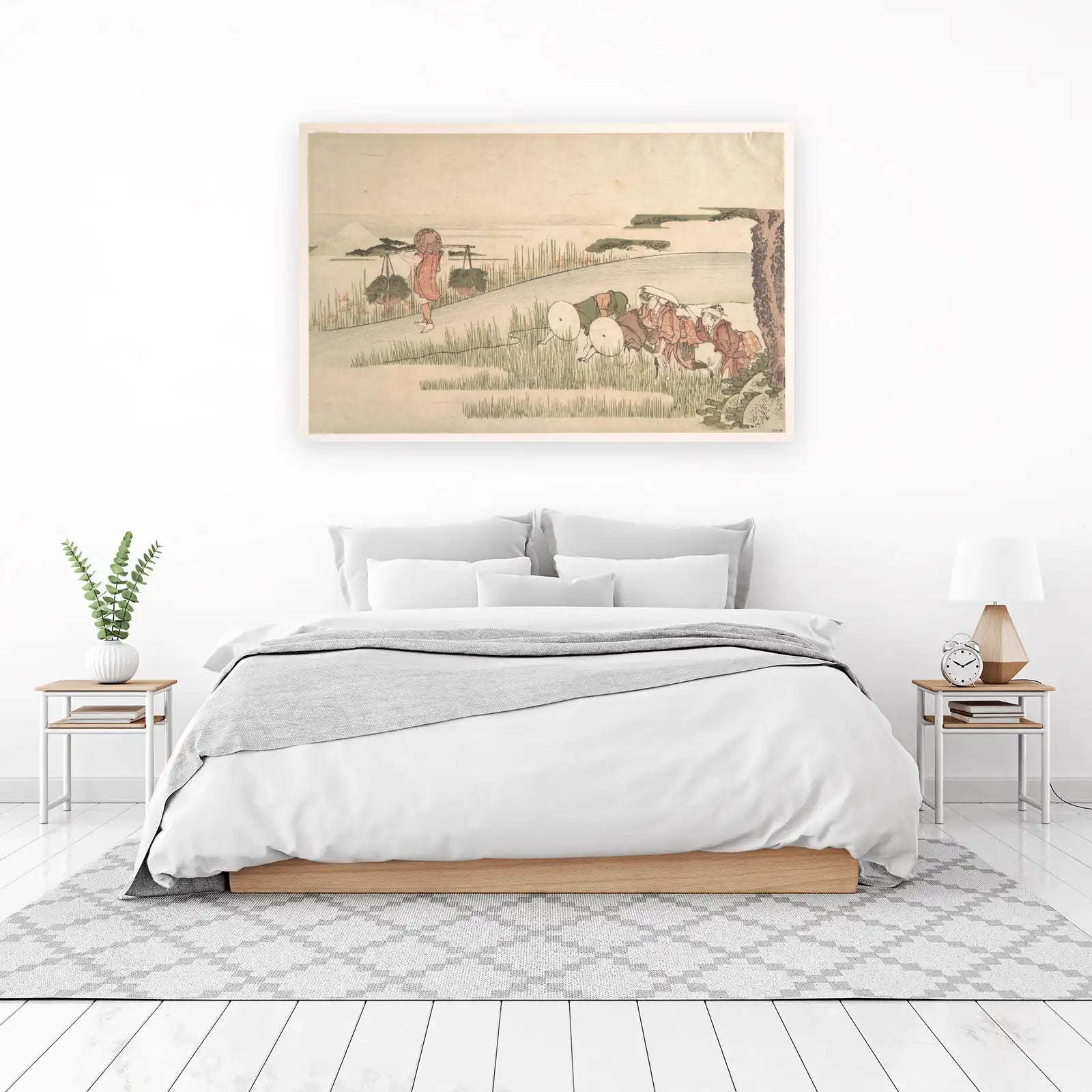 Vintage Japanese Landscape Travellers Wall Art