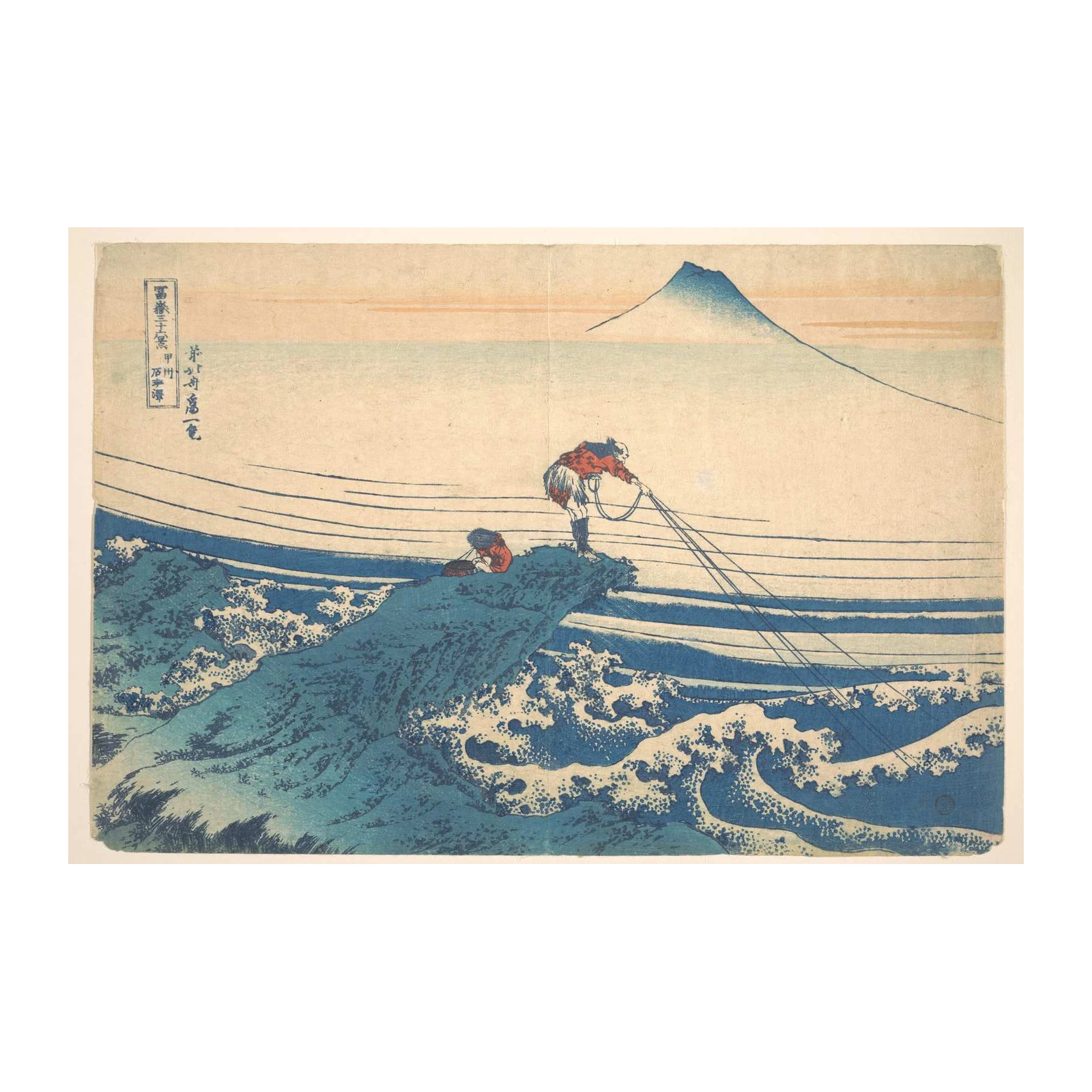 Mount Fuji & Fishermen Wall Art - Japanese Art