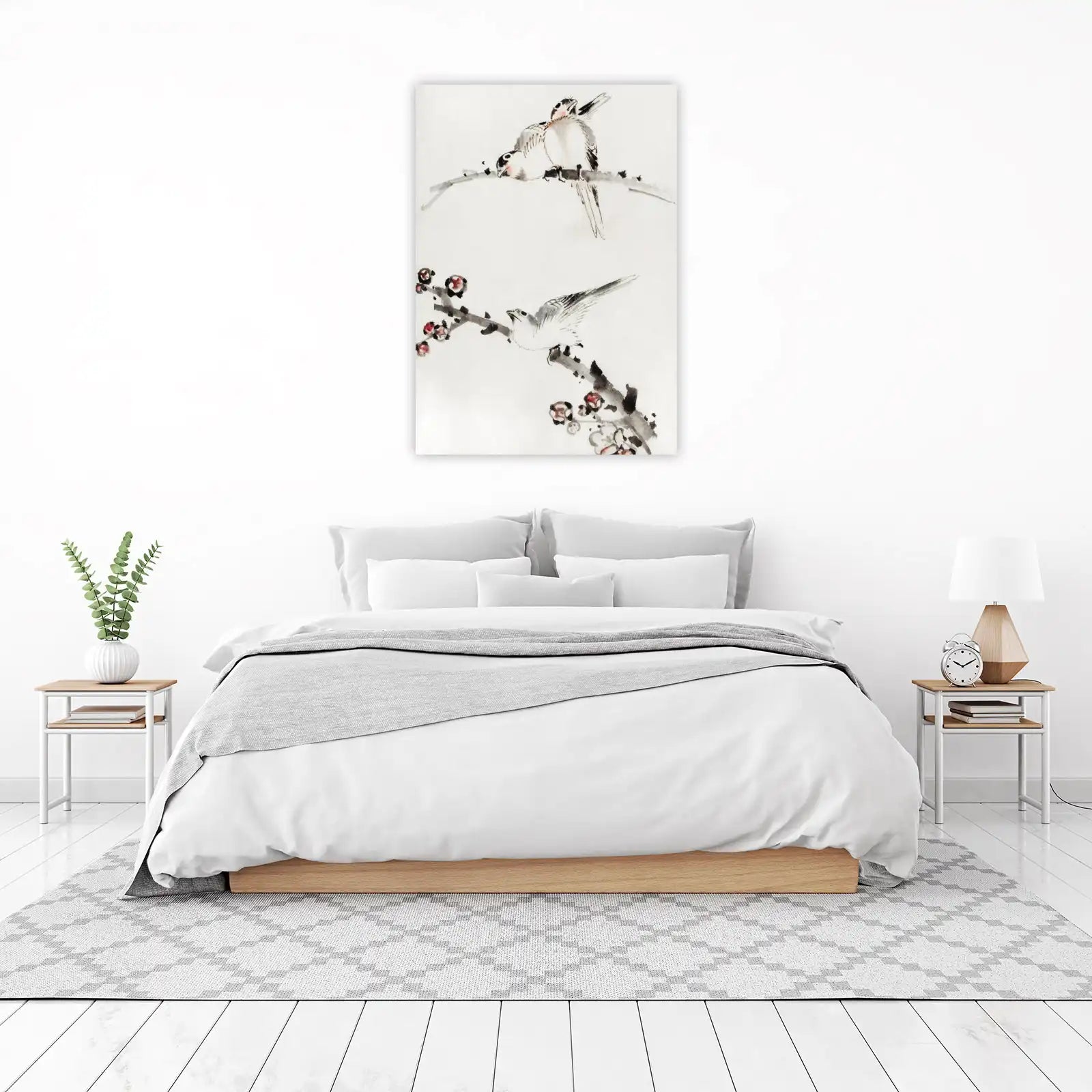 Serene Birds & Blossoms Fine Art Wall Art