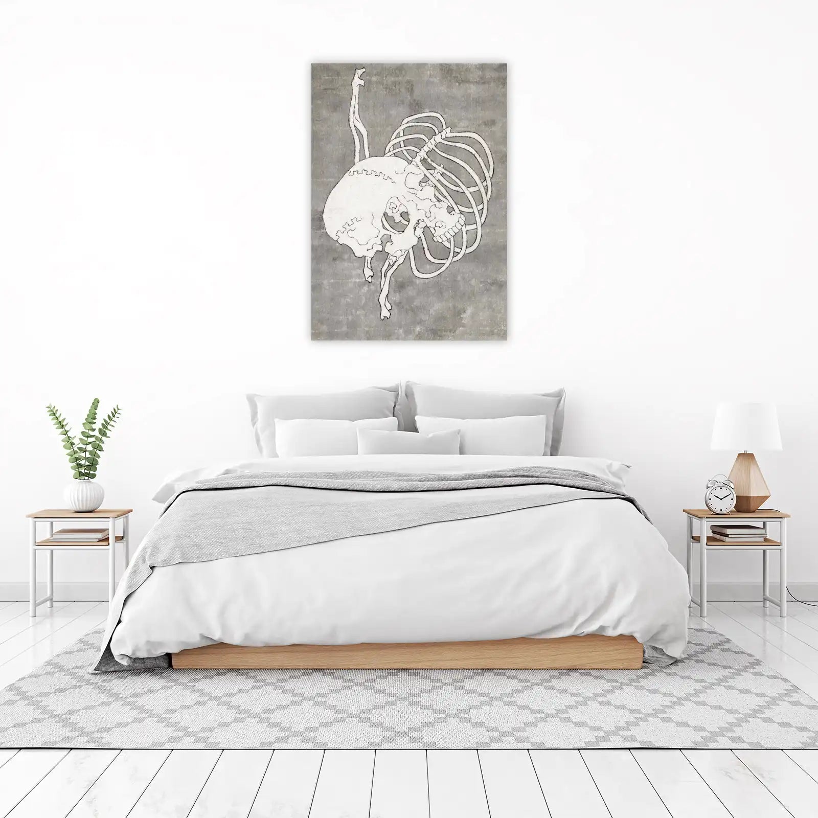 Abstract Skeleton Rib Cage Wall Art