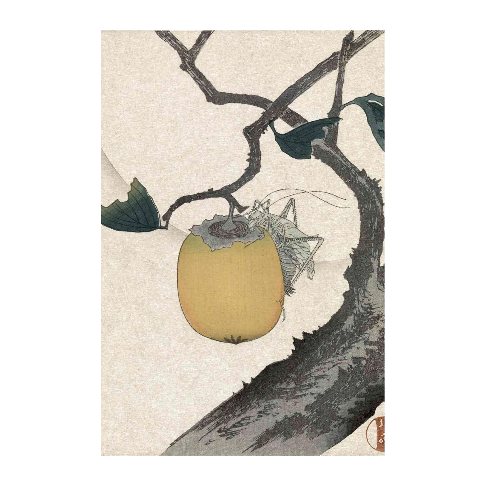 Vintage Japanese Nature Scene Wall Art