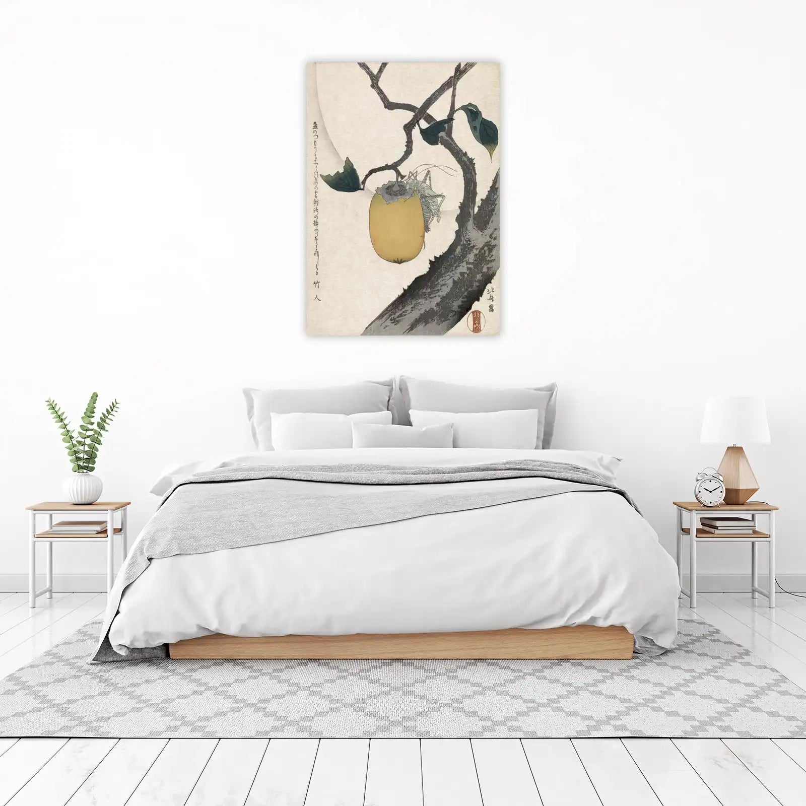 Vintage Japanese Nature Scene Wall Art