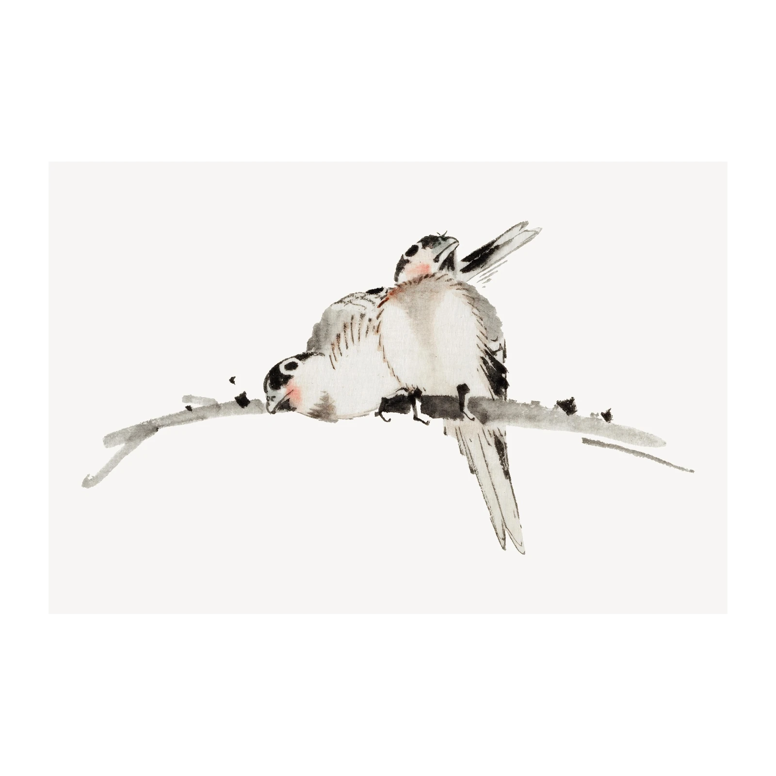 Serene Birds Zen Art Wall Art