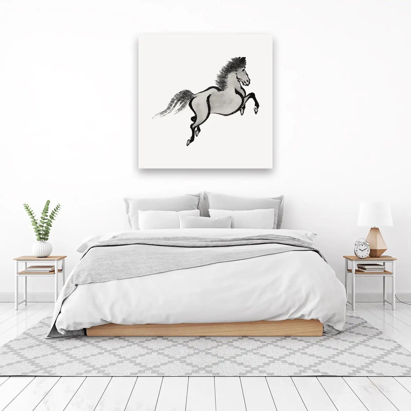 Majestic Horse Ink Art Wall Art