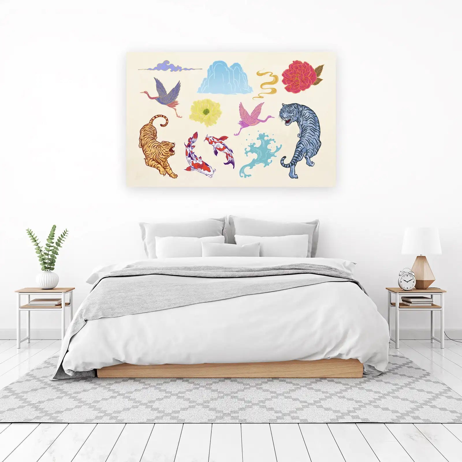 Serene East Asian Wildlife & Nature Wall Art