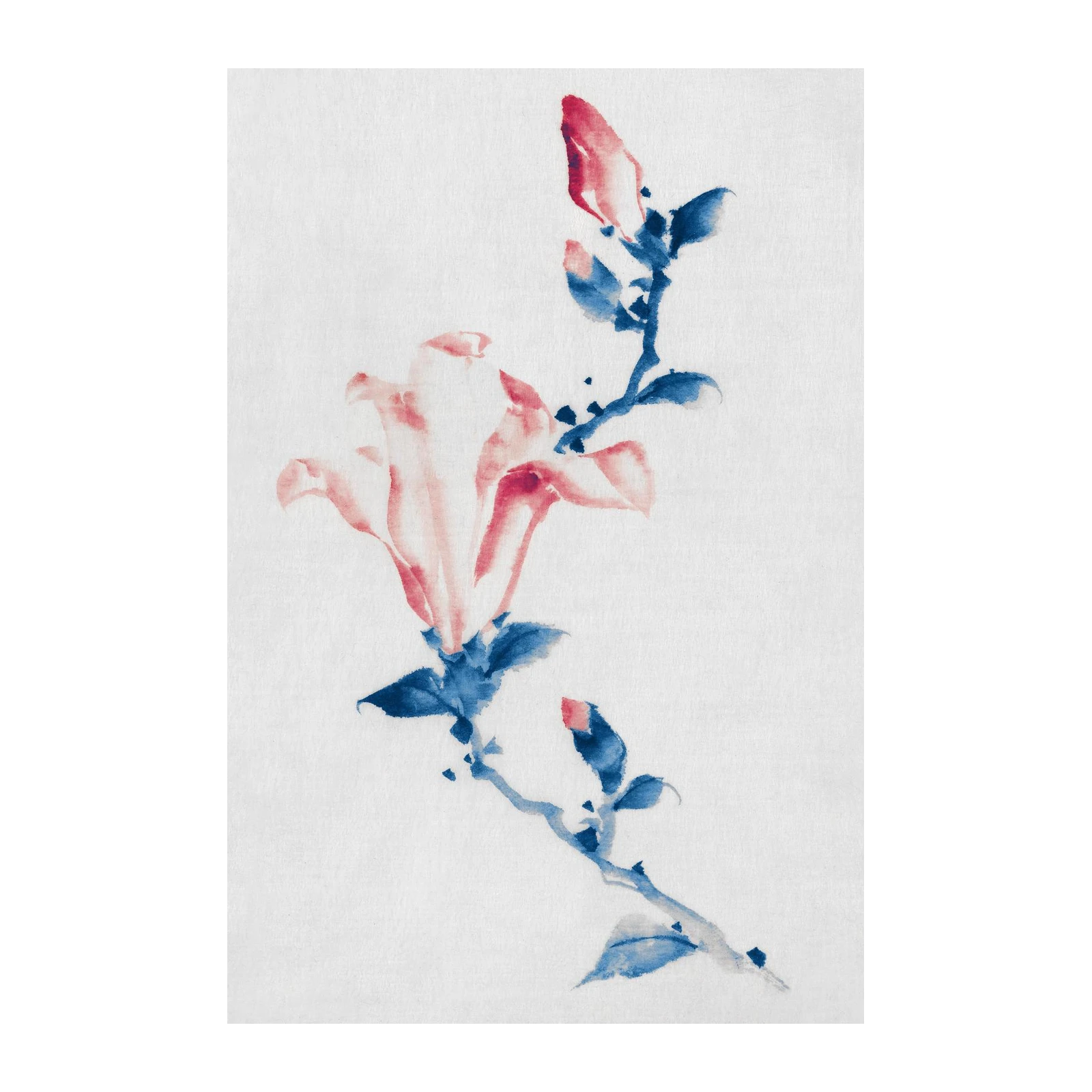 Serene Blossom Watercolor Wall Art Wall Art