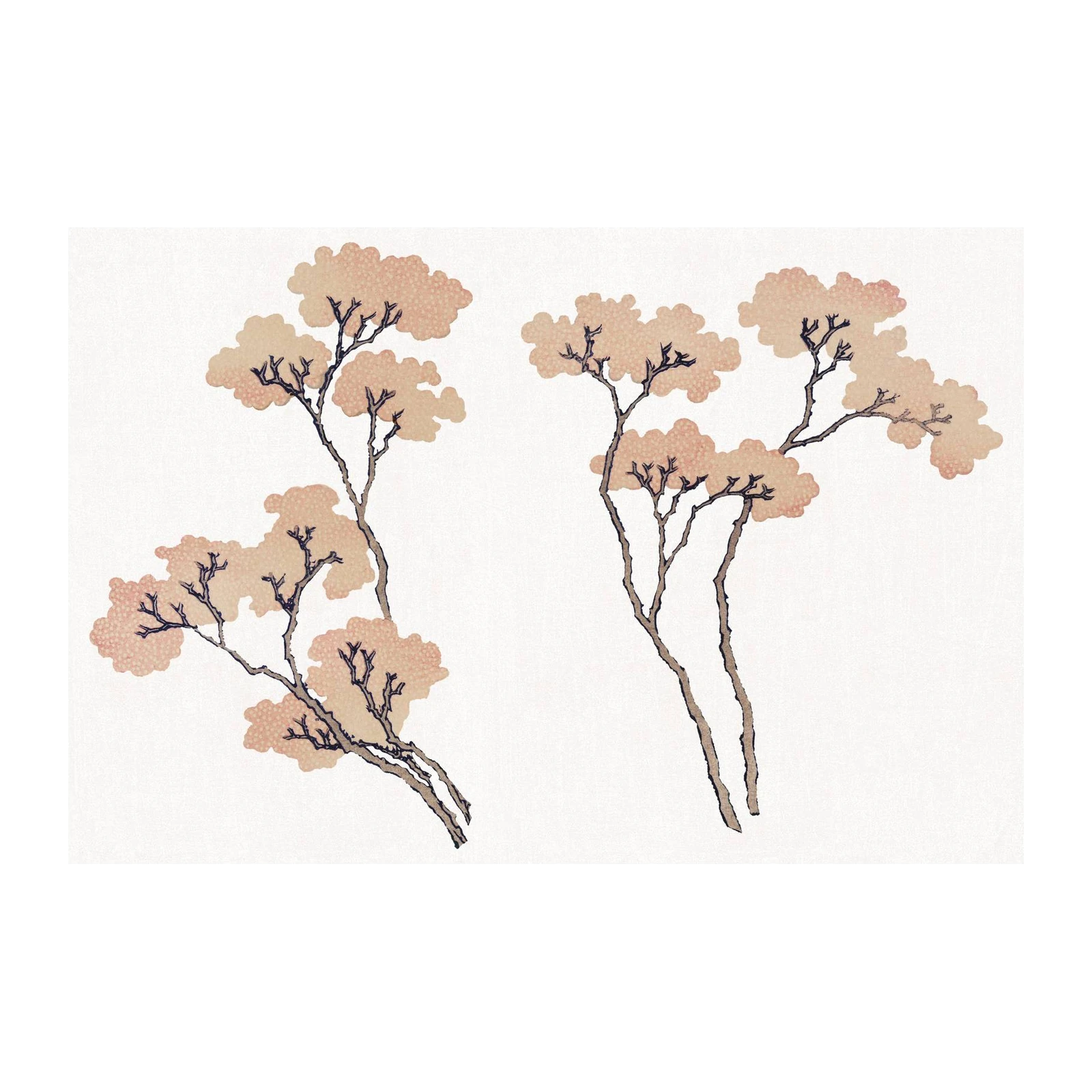 Serene Blossom Branches Wall Art