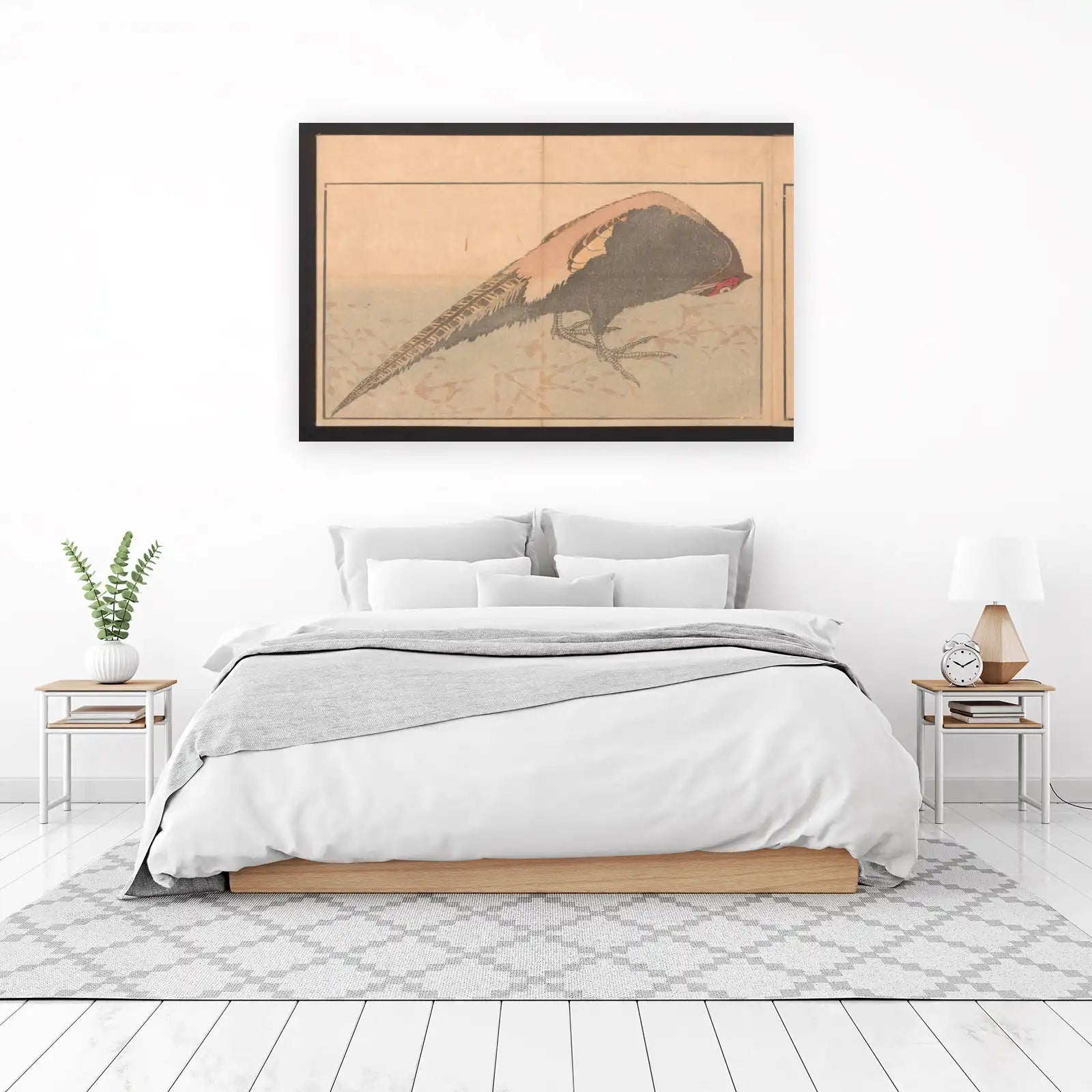 Elegant Pheasant Japanese Art Wall Art