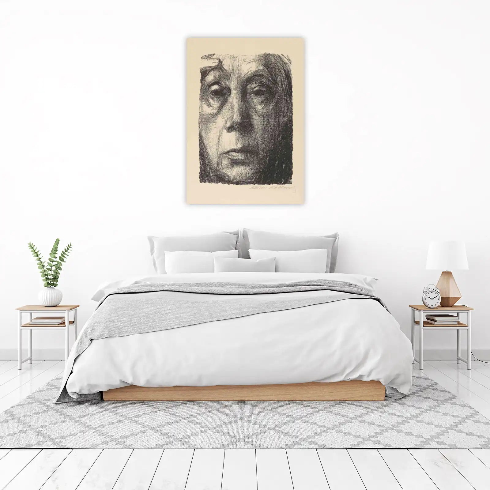 Haunting Portrait Expressionist Wall Art
