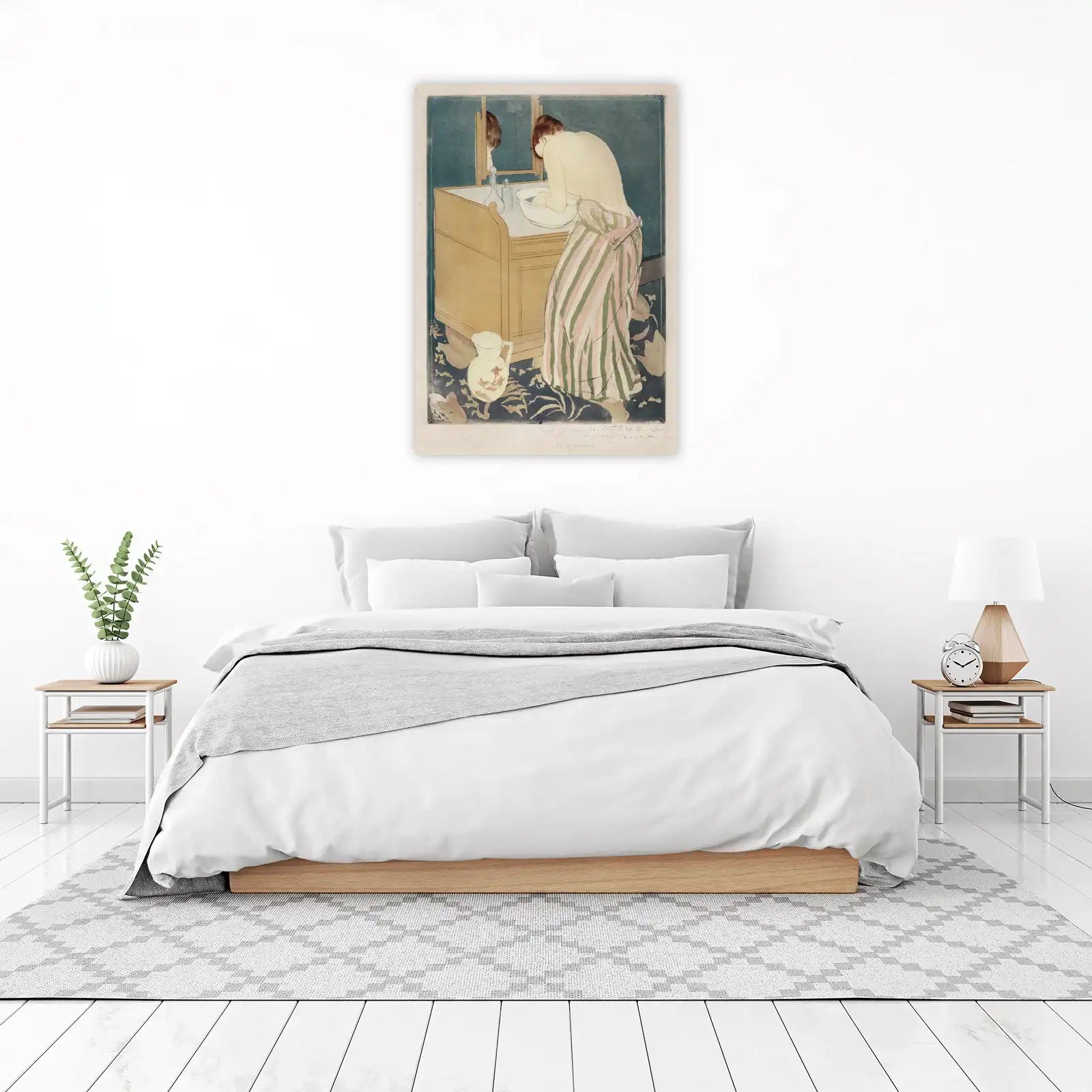 Vintage Woman Washing Wall Art
