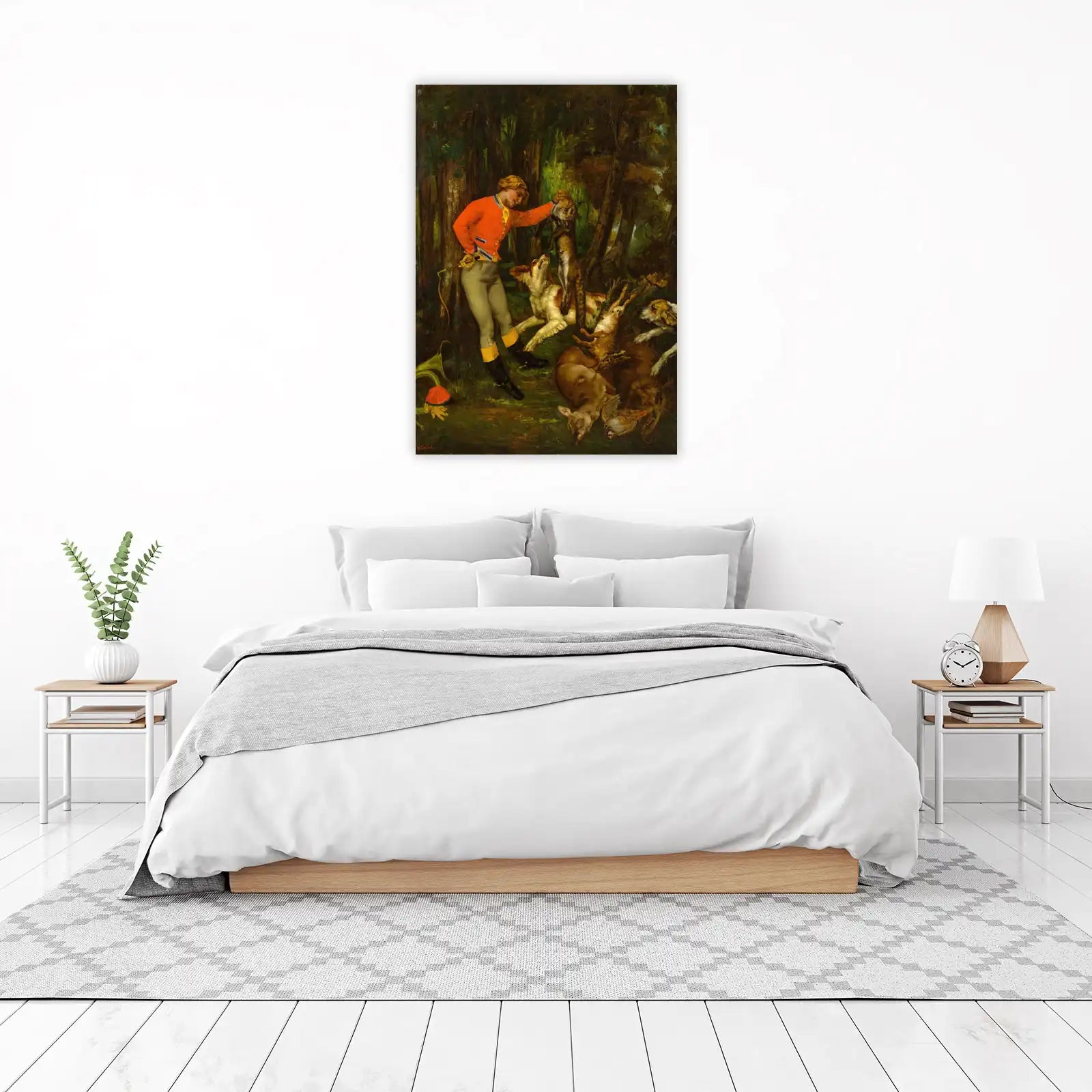 Hunter with Dogs & Game Wall Art