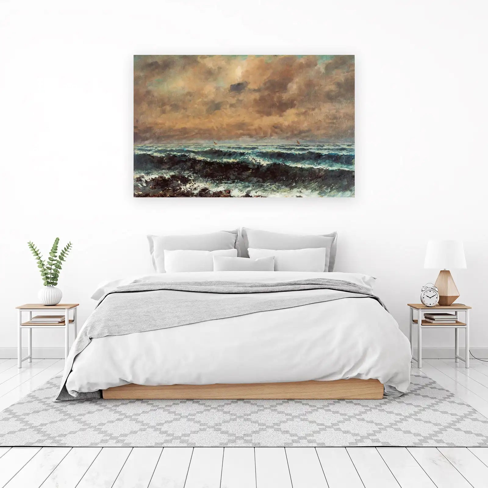 Stormy Seas Sailboats Wall Art