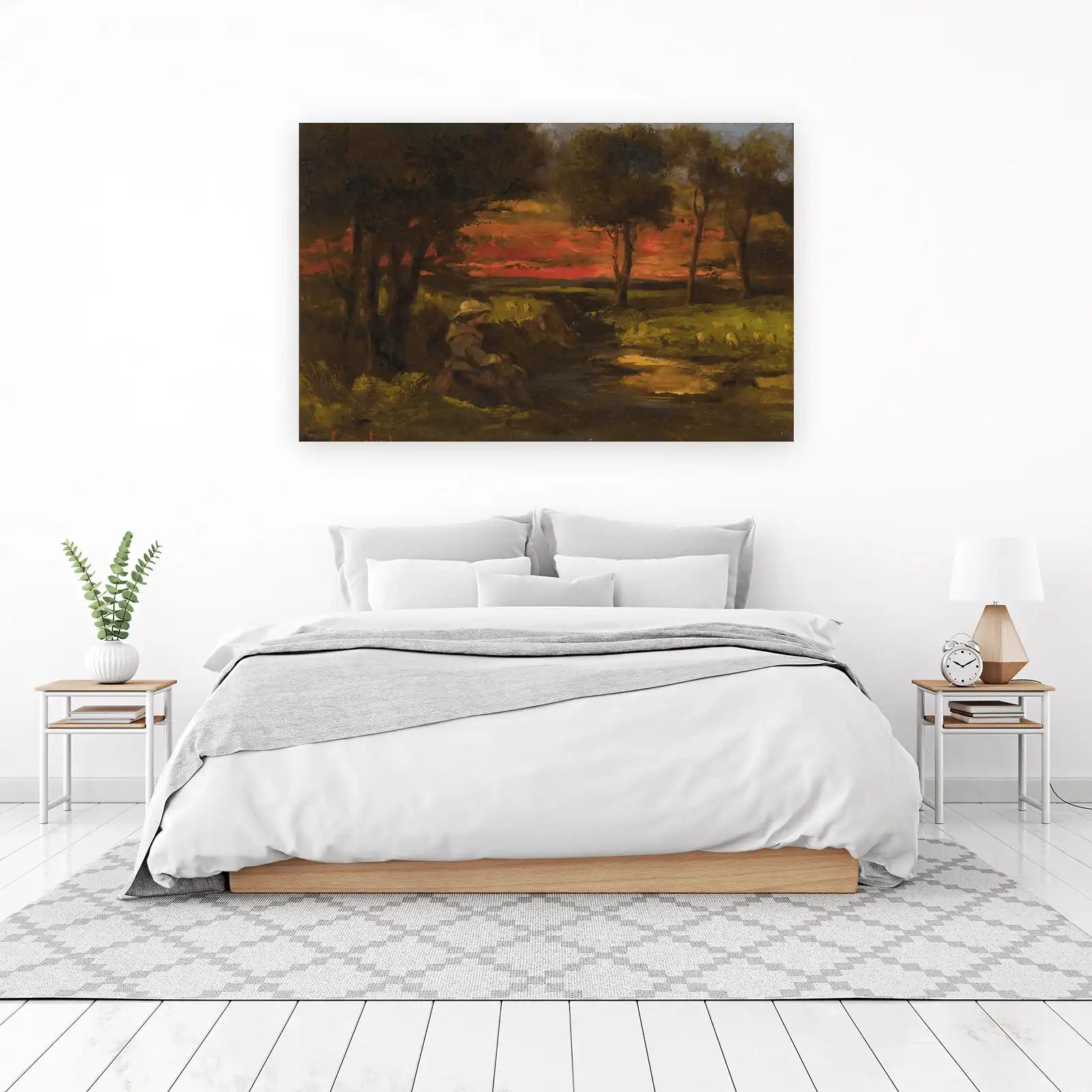 Pastoral Sunset Serenity Wall Art