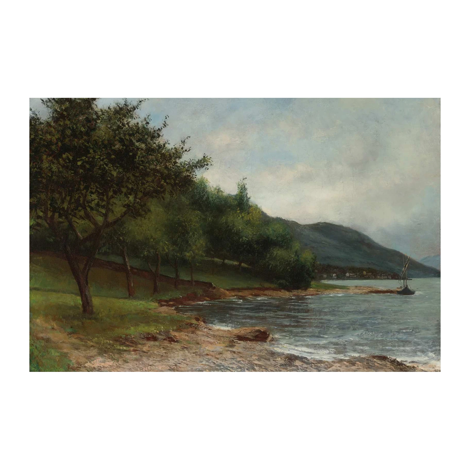 Tranquil Lakeside Landscape Wall Art