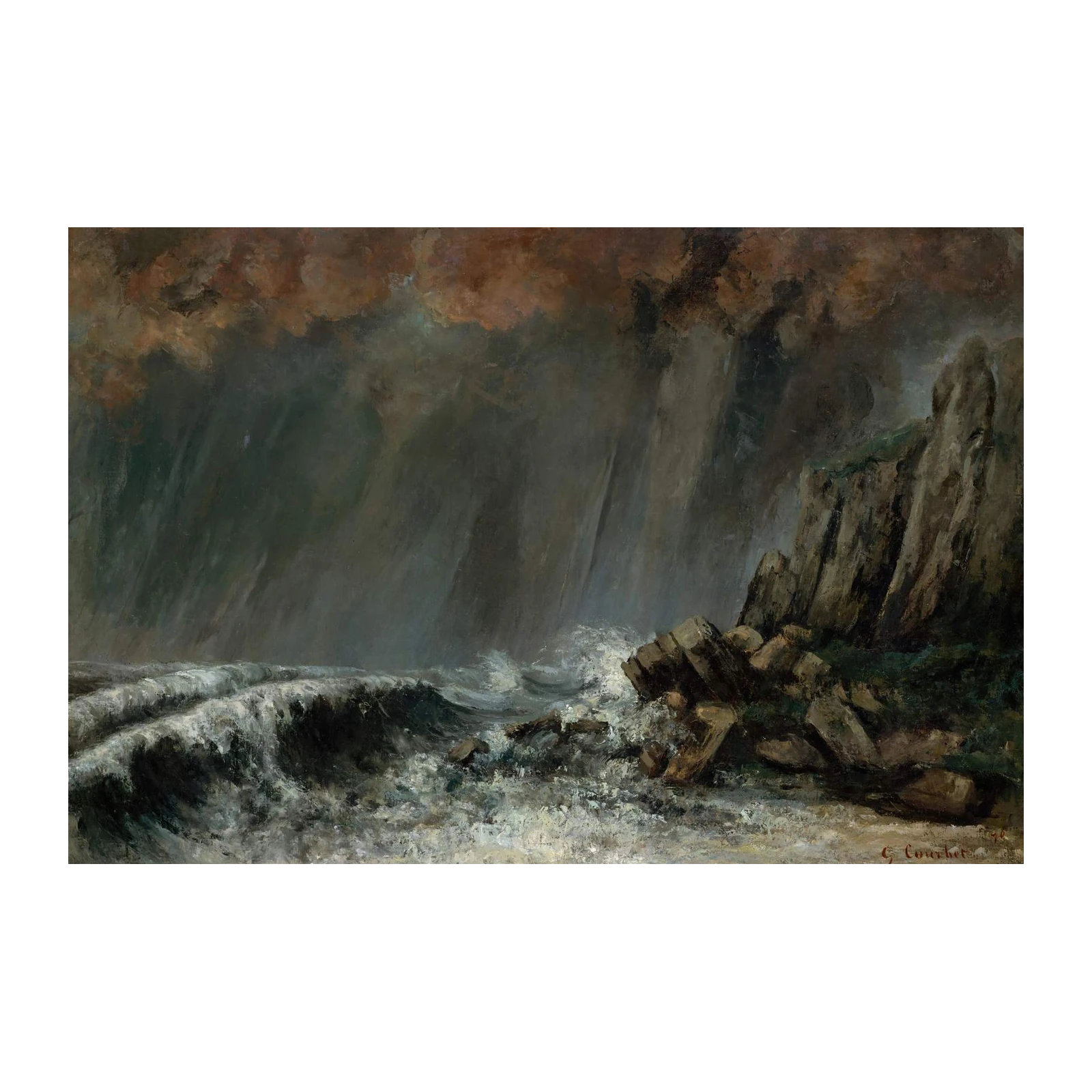 Stormy Sea Cliffs Fine Art Wall Art