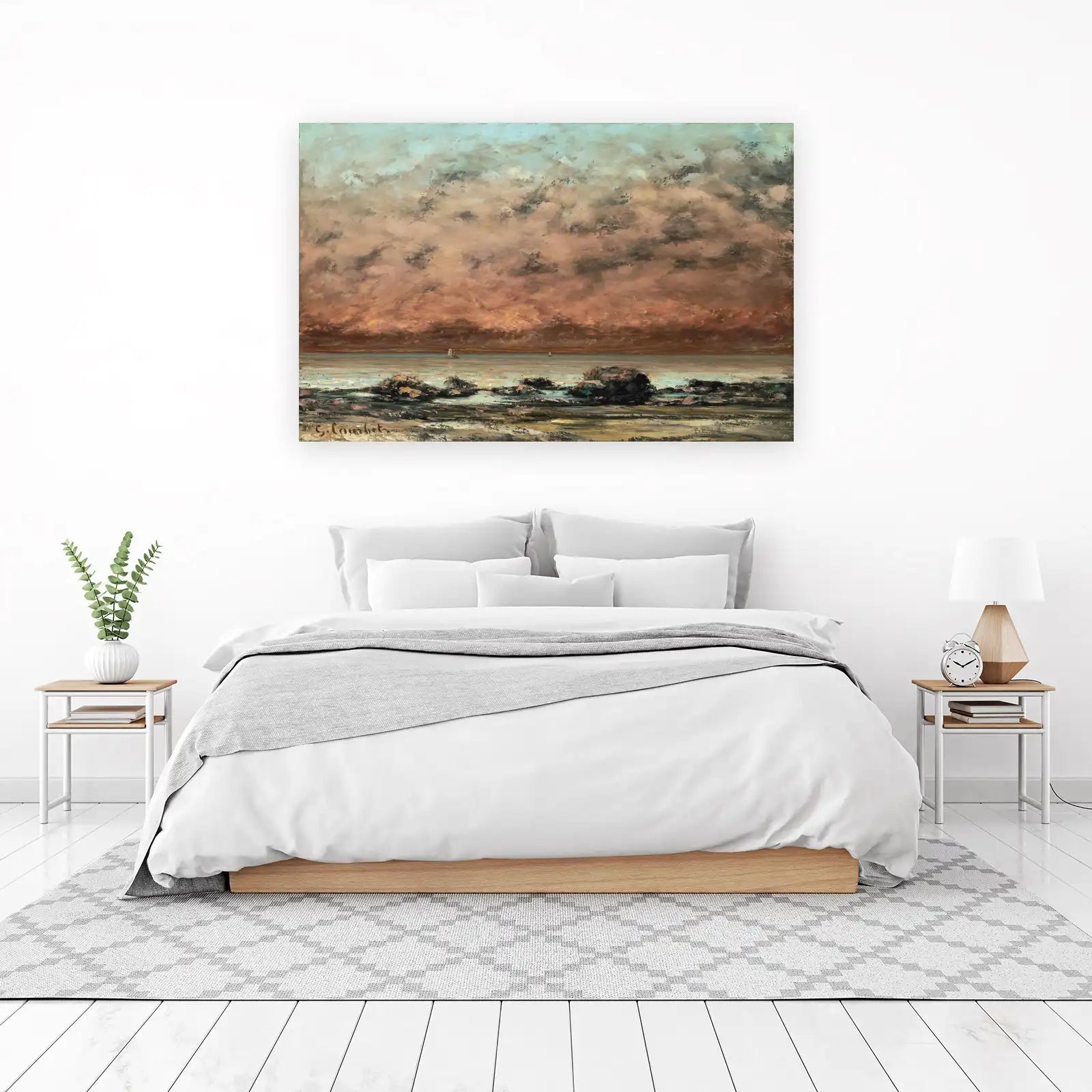 Dramatic Seascape Sunset Wall Art
