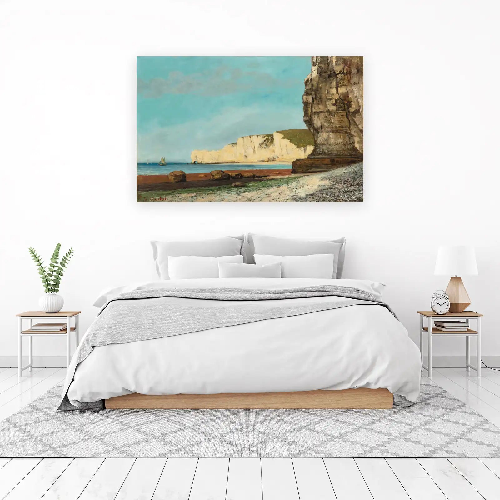 Gustave Courbet Etretat Cliffs Seascape Wall Art