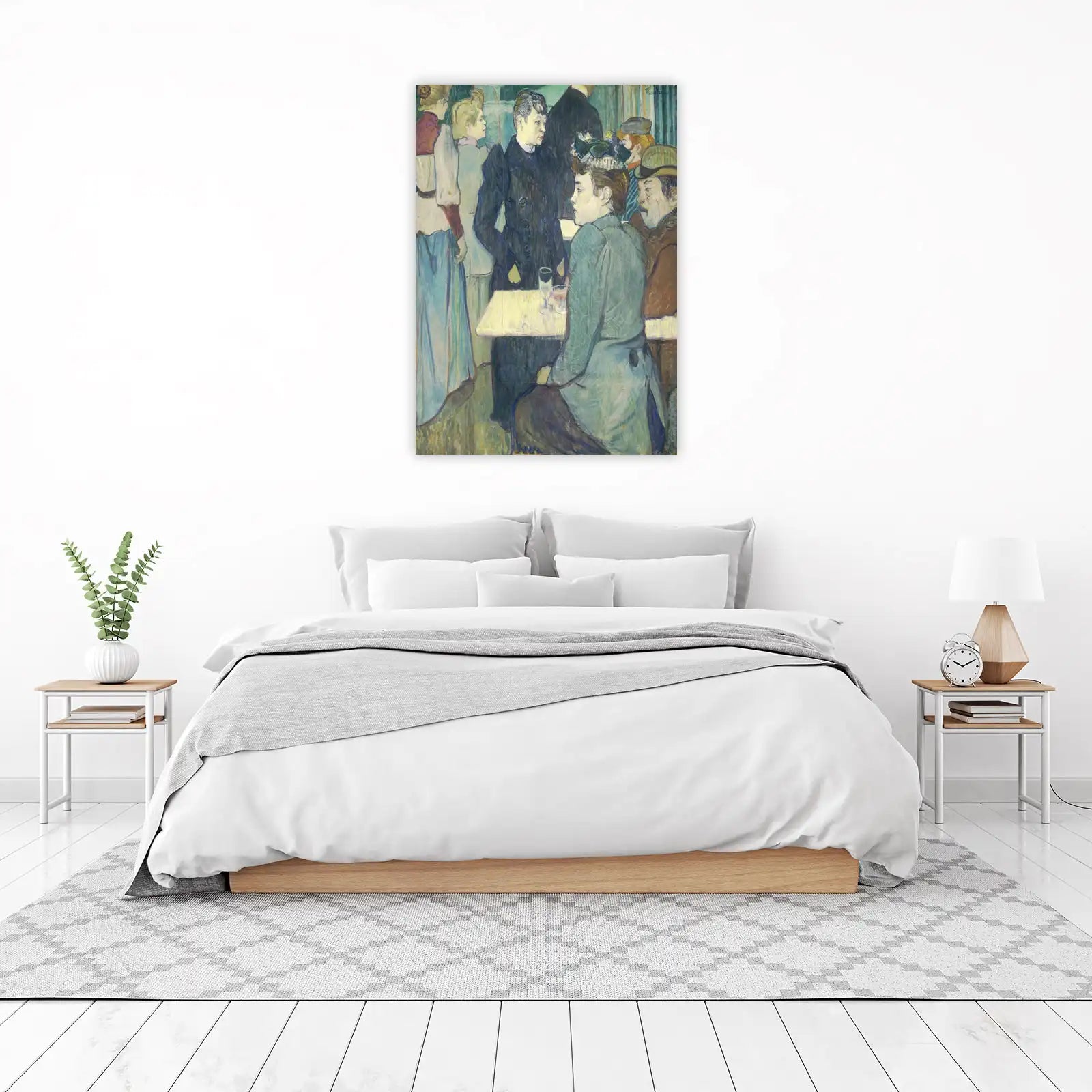 Bohemian Cafe Scene Fine Art Wall Art