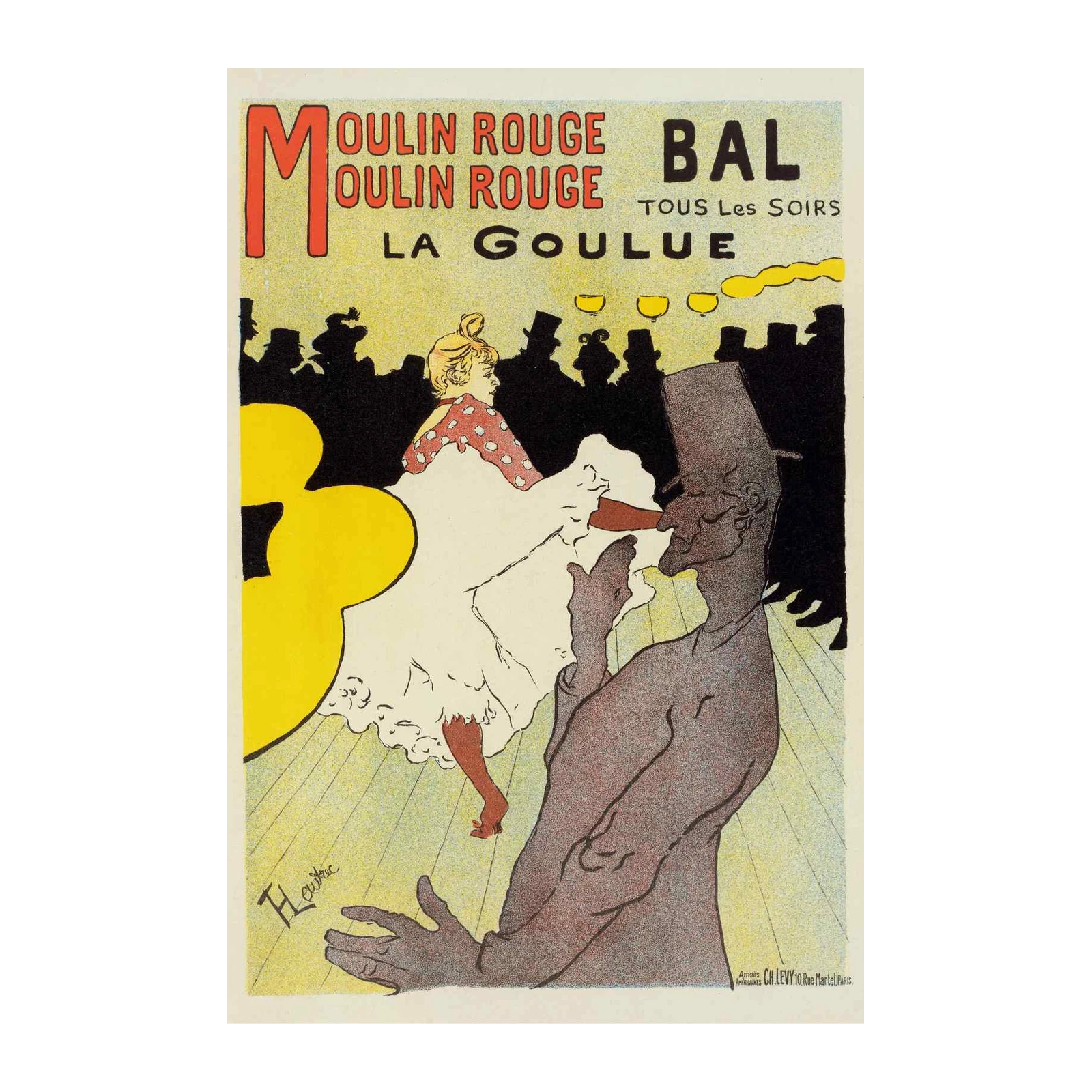 Moulin Rouge La Goulue Vintage Poster Wall Art