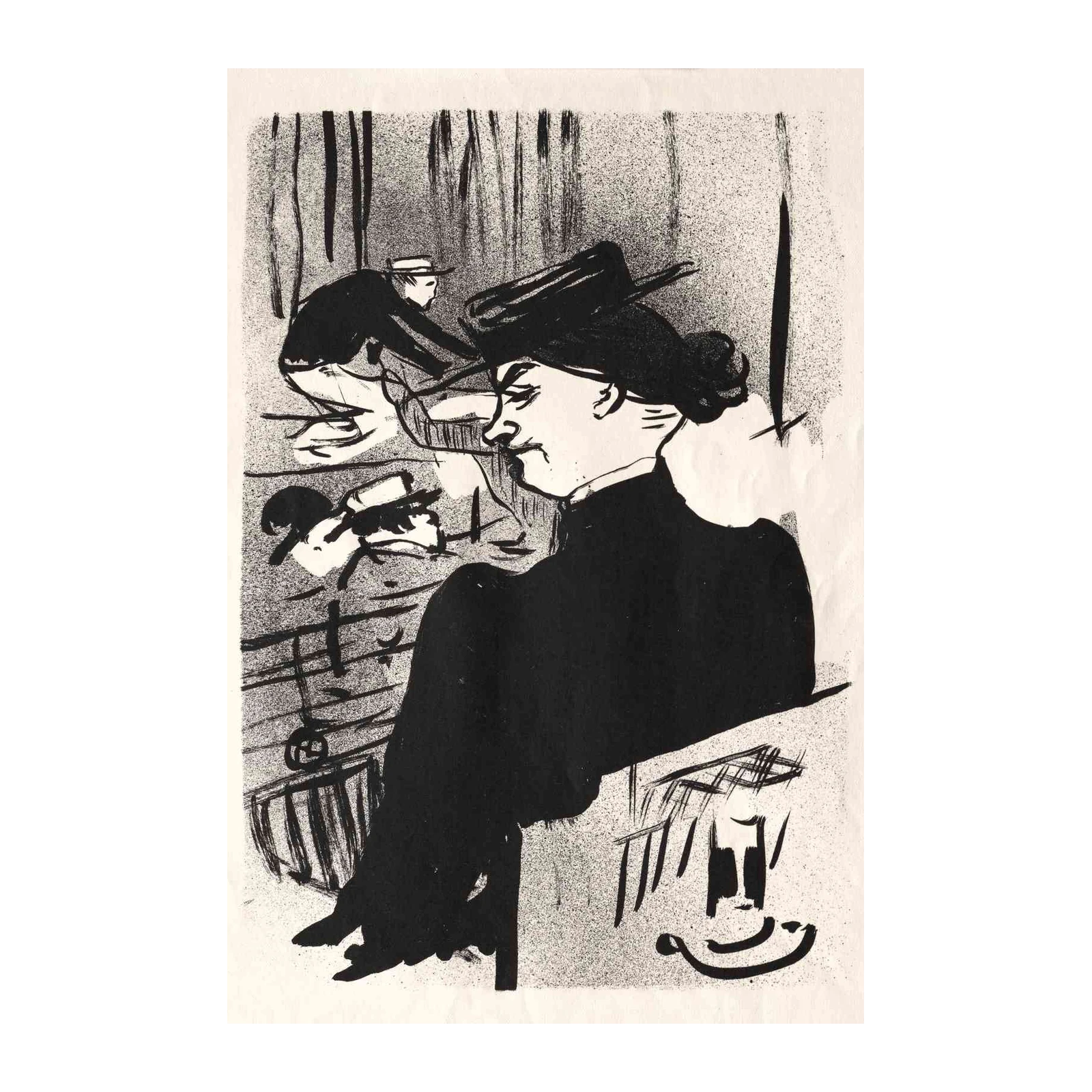 Vintage Parisian Scene Wall Art