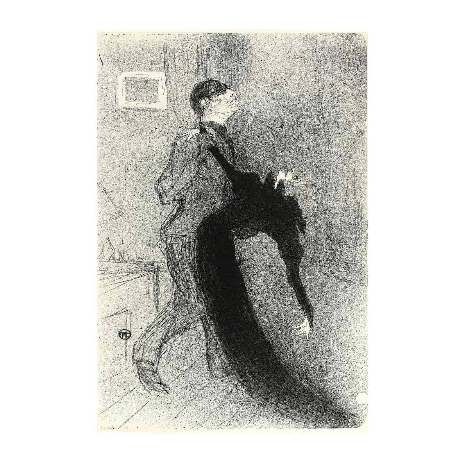 Elegant Dancer at Moulin Rouge Wall Art