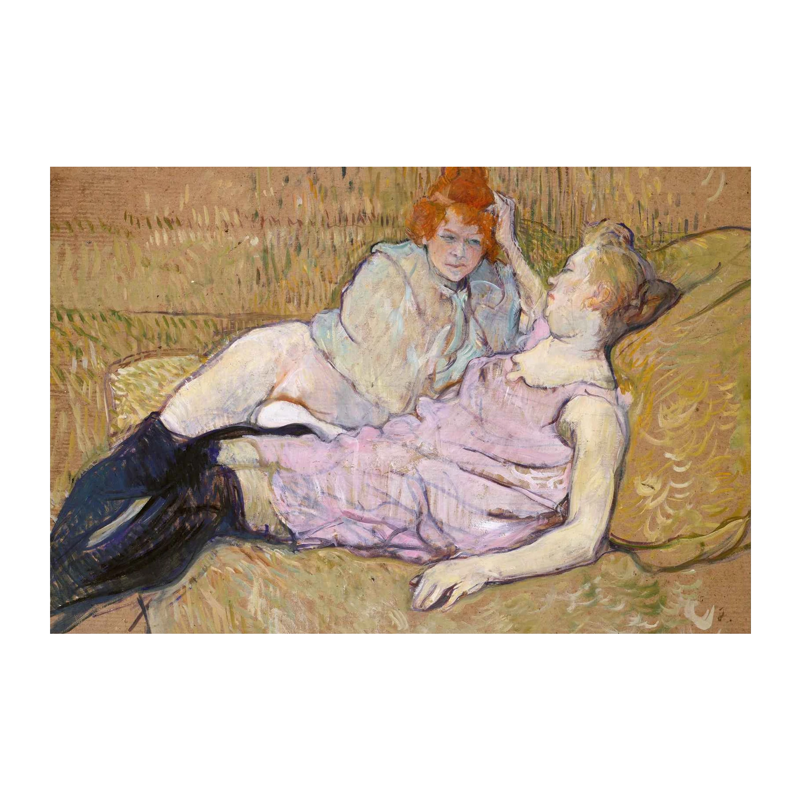 Post-Impressionist Women Reclining Wall Art