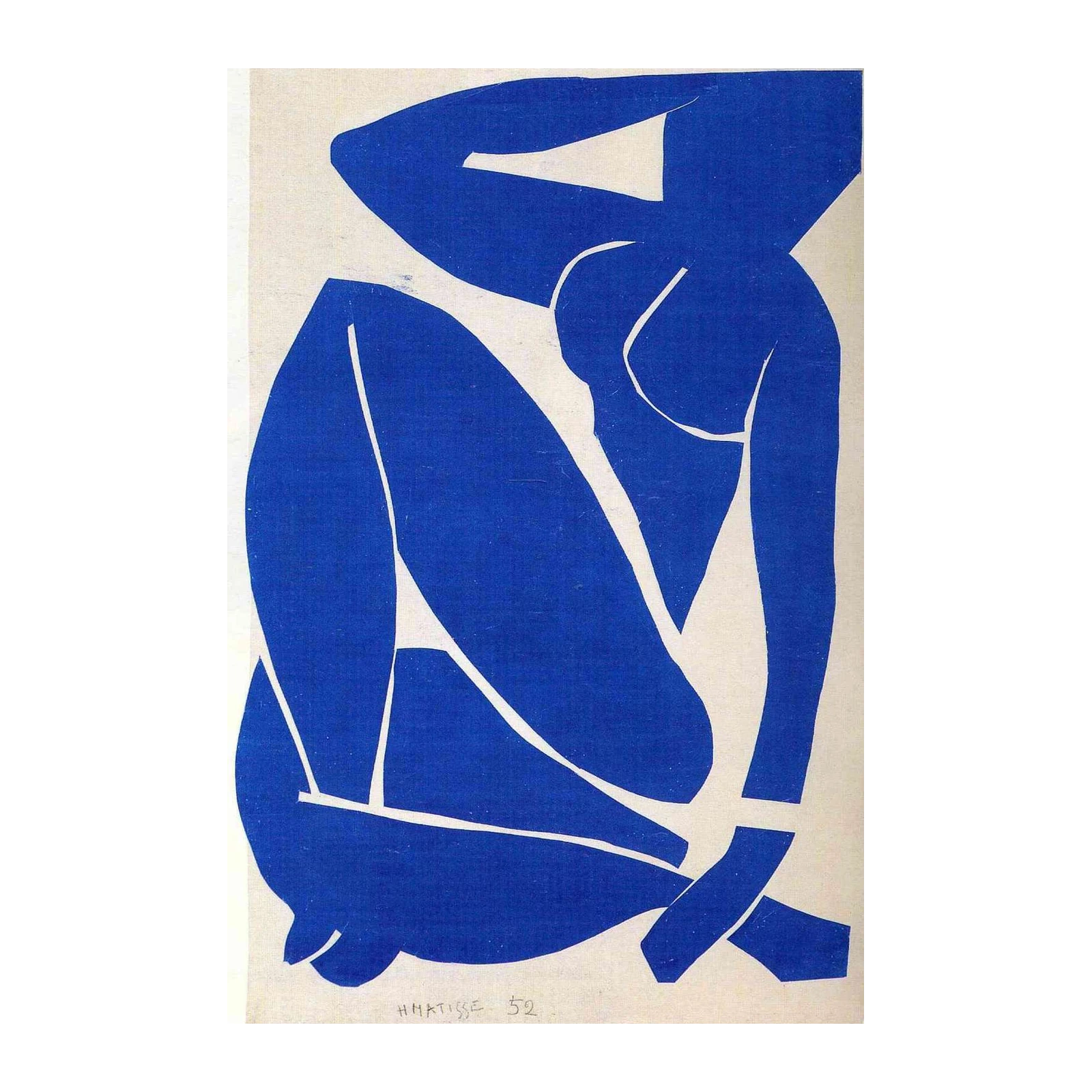Blue Nude Matisse Inspired Wall Art