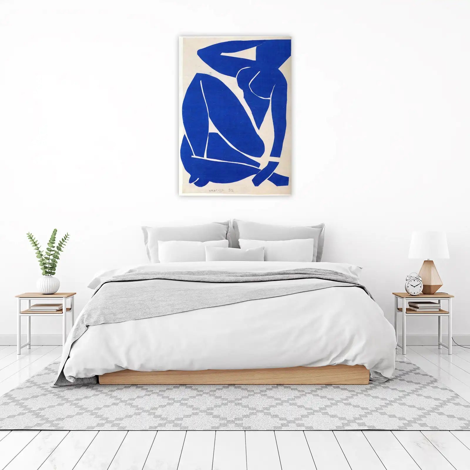 Blue Nude Matisse Inspired Wall Art