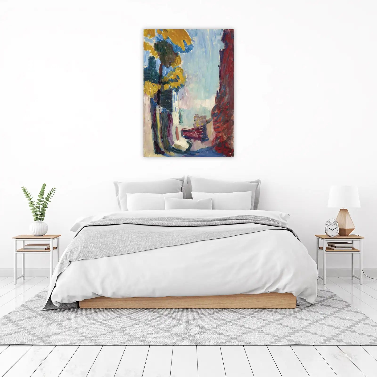 Vibrant Impressionist Street Scene Wall Art