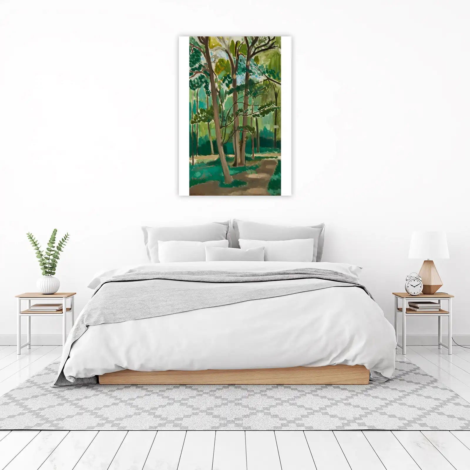 Vibrant Forest Path Wall Art