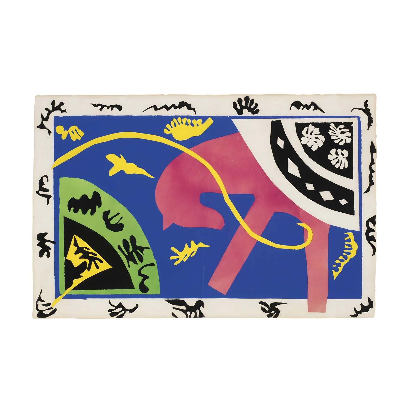 Vibrant Matisse Cat Wall Art