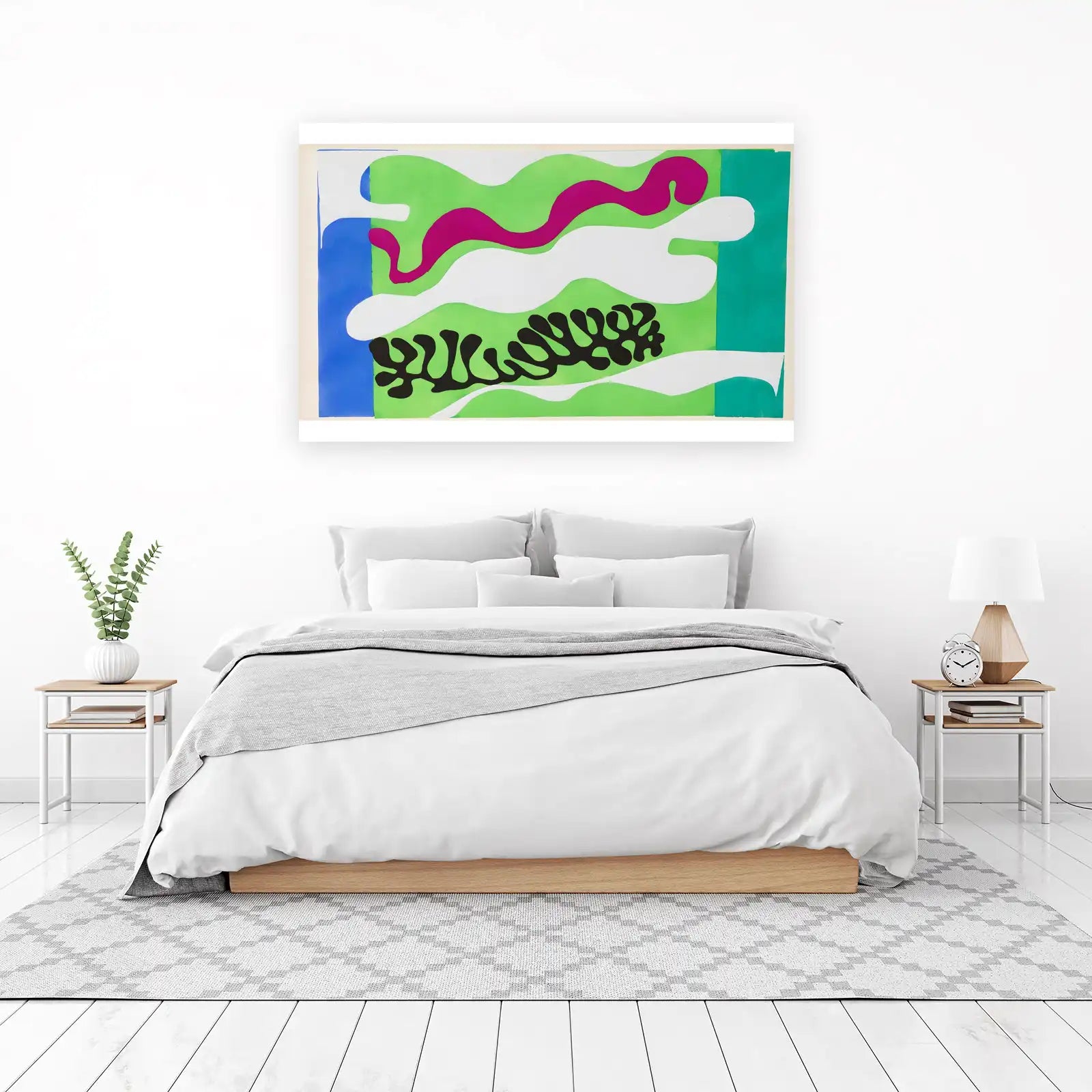 Vibrant Abstract Organic Shapes Wall Art
