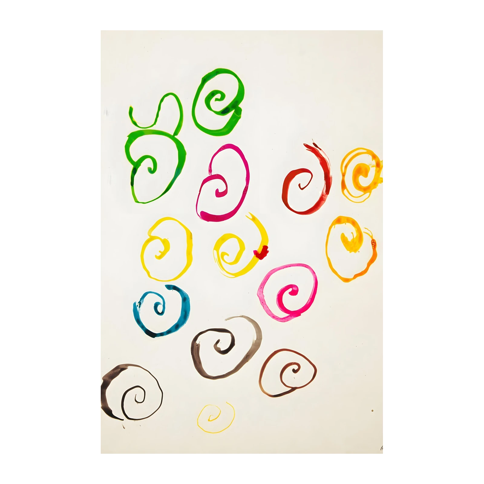 Vibrant Swirls Abstract Art Wall Art