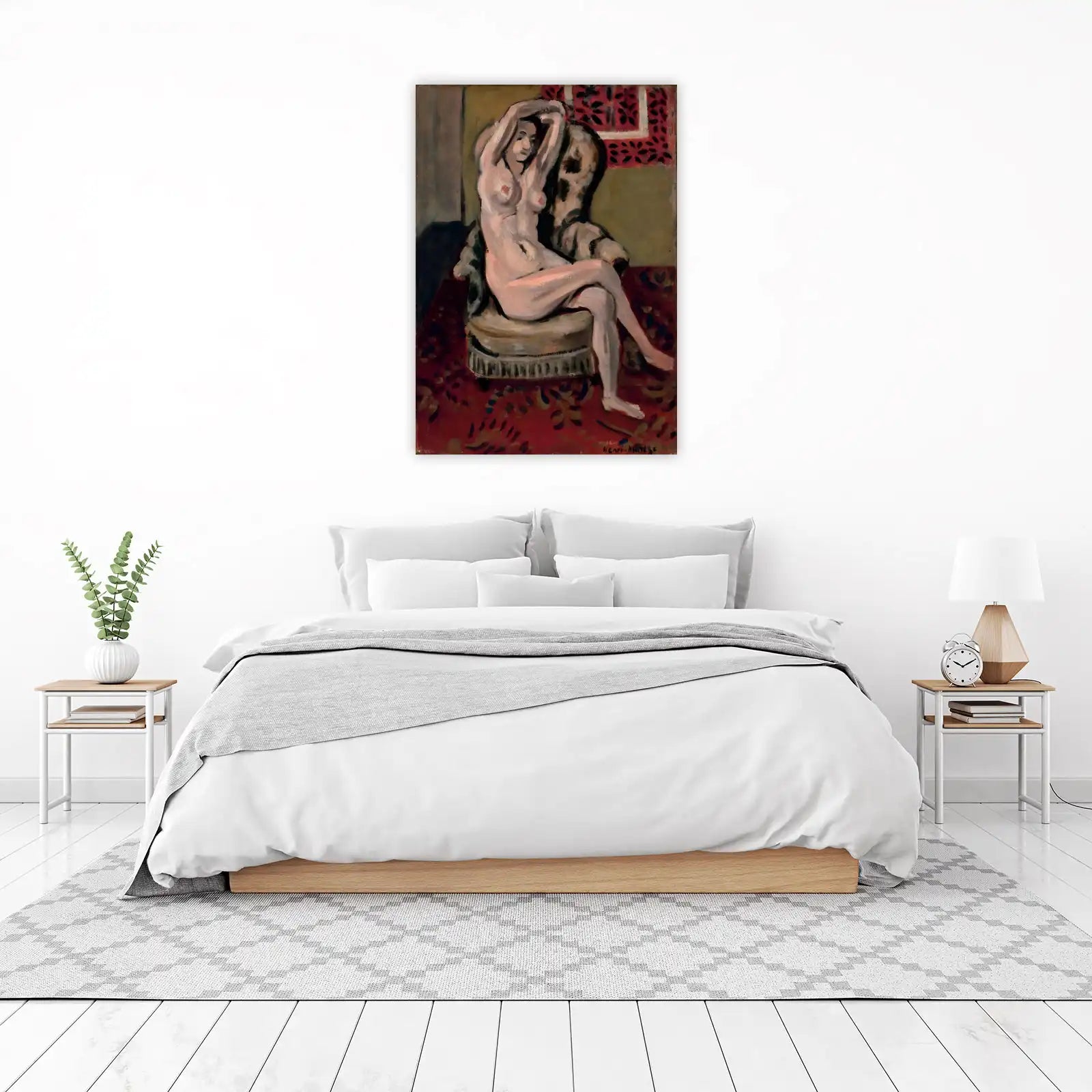 Nude Woman Seated Wall Art | Matisse Style Art