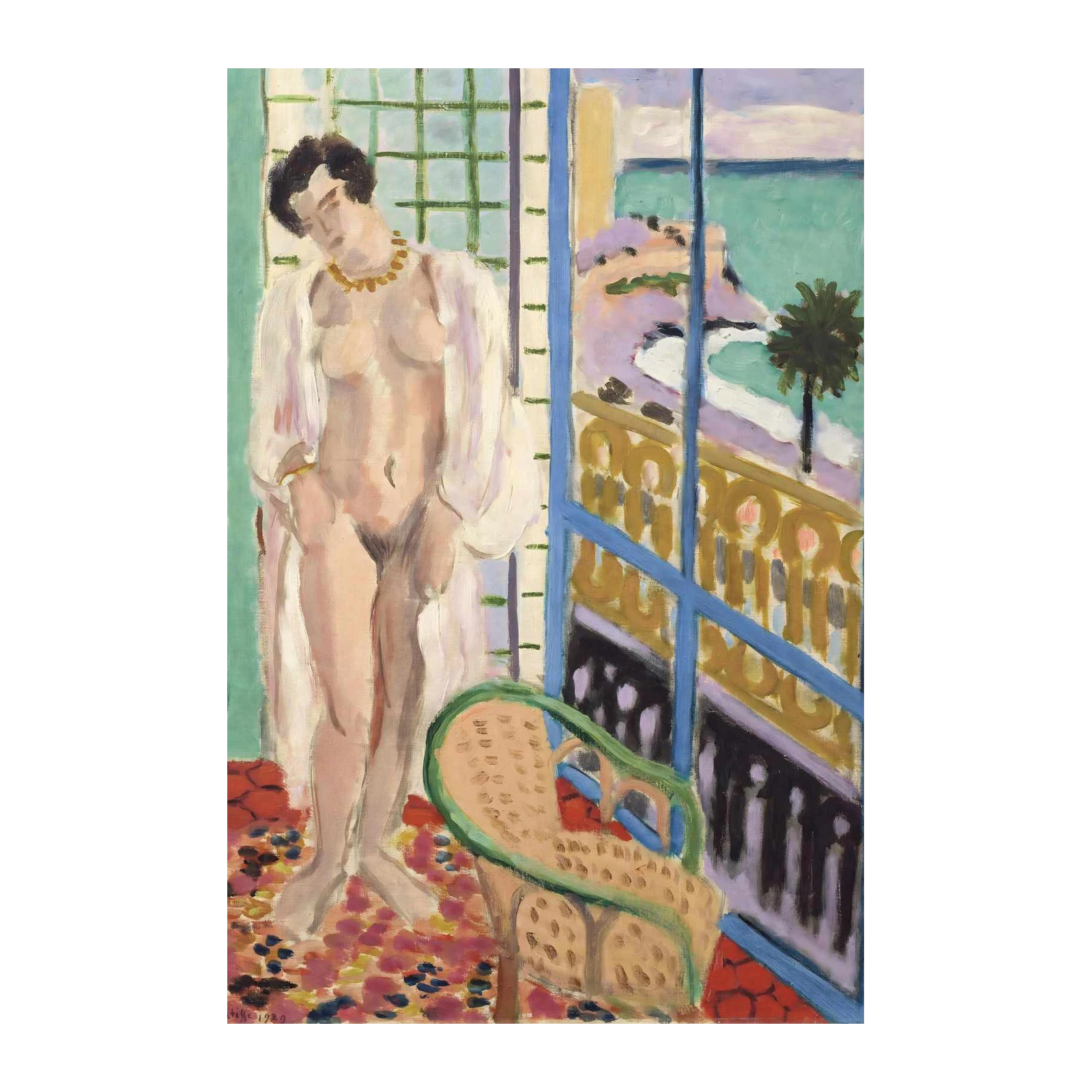Matisse Nude with Open Window Wall Art