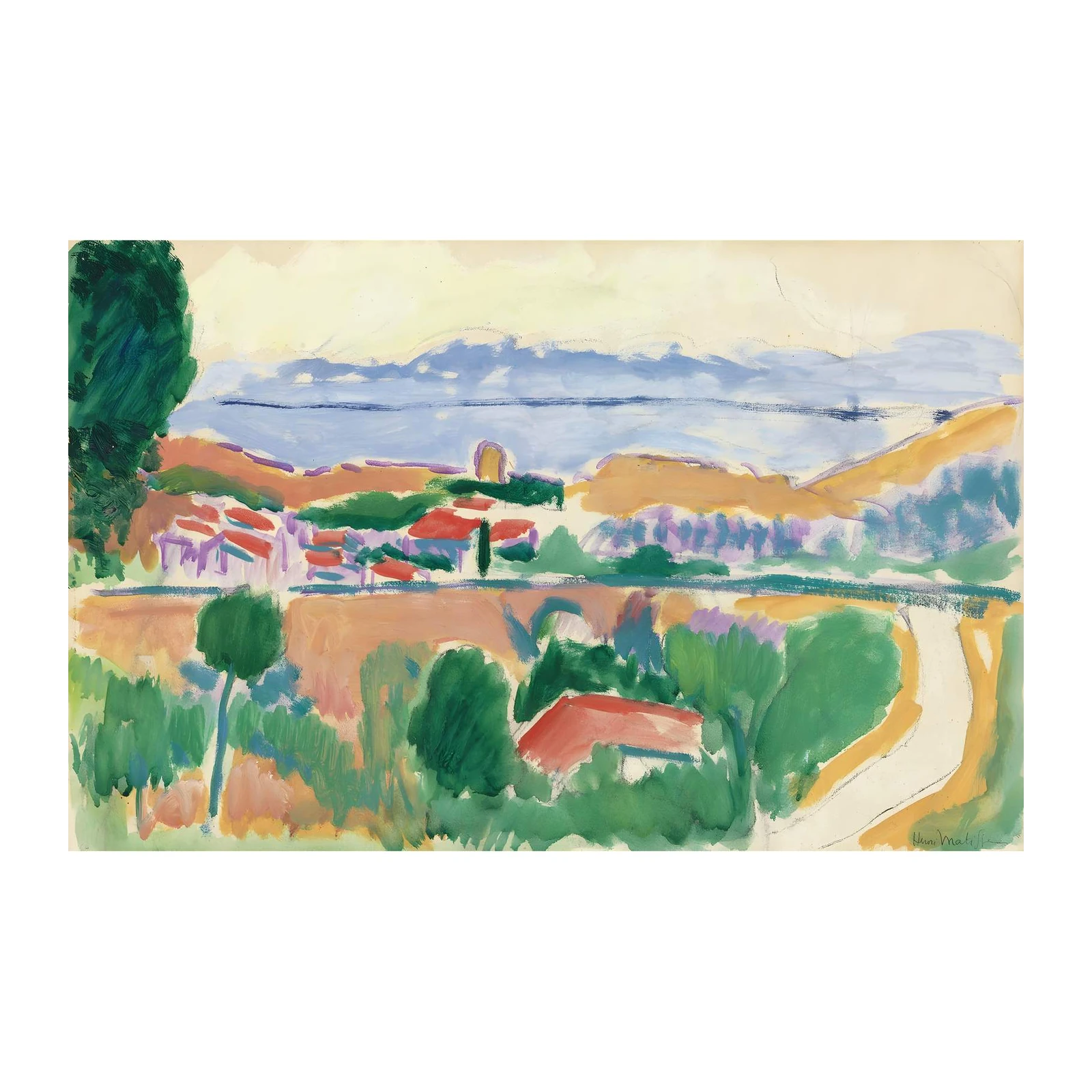 Vibrant Matisse Landscape Wall Art