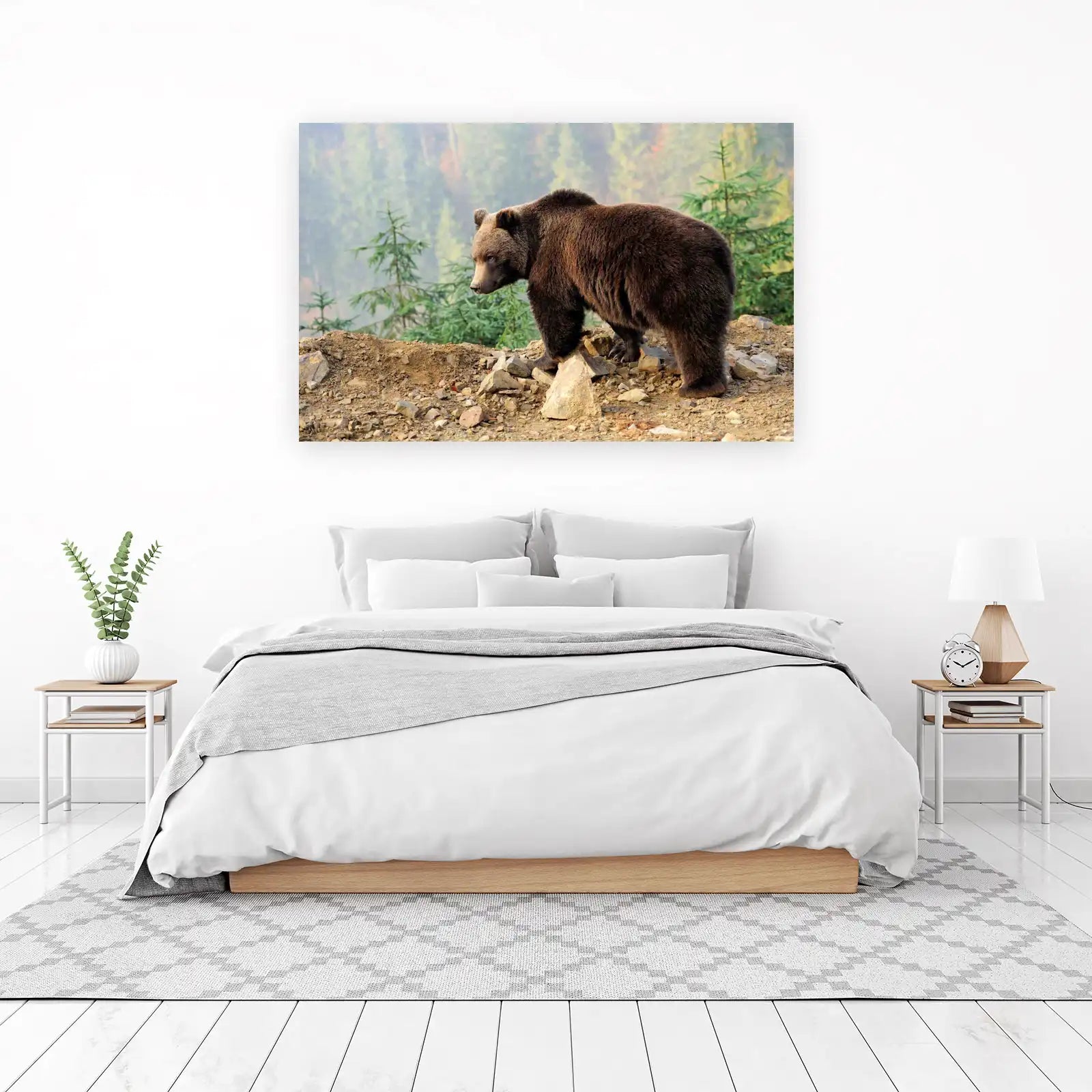 Majestic Grizzly Bear Nature Wall Art