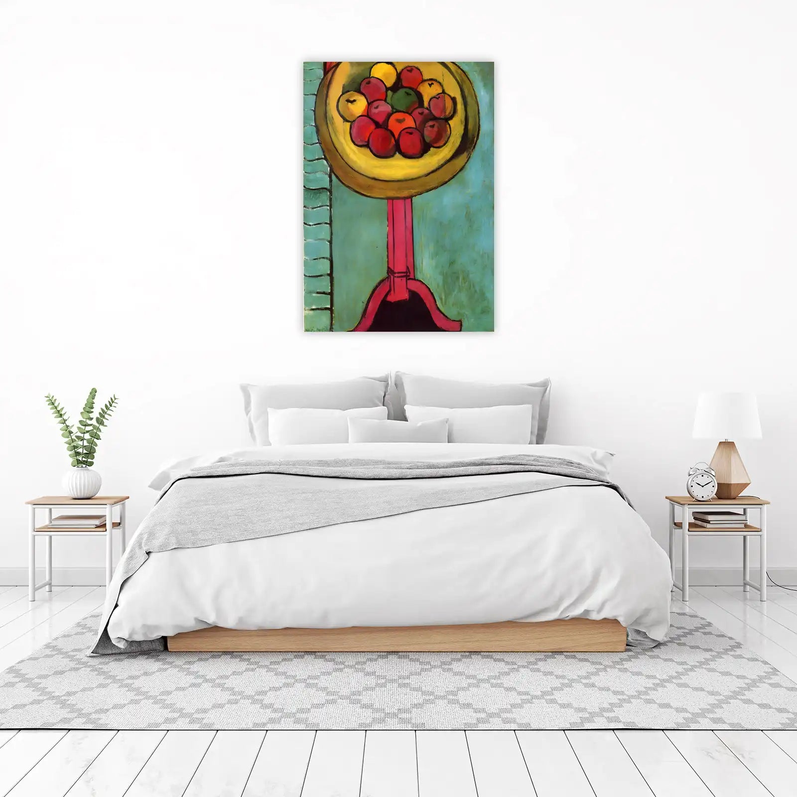 Vibrant Fruit Bowl Still Life Wall Art