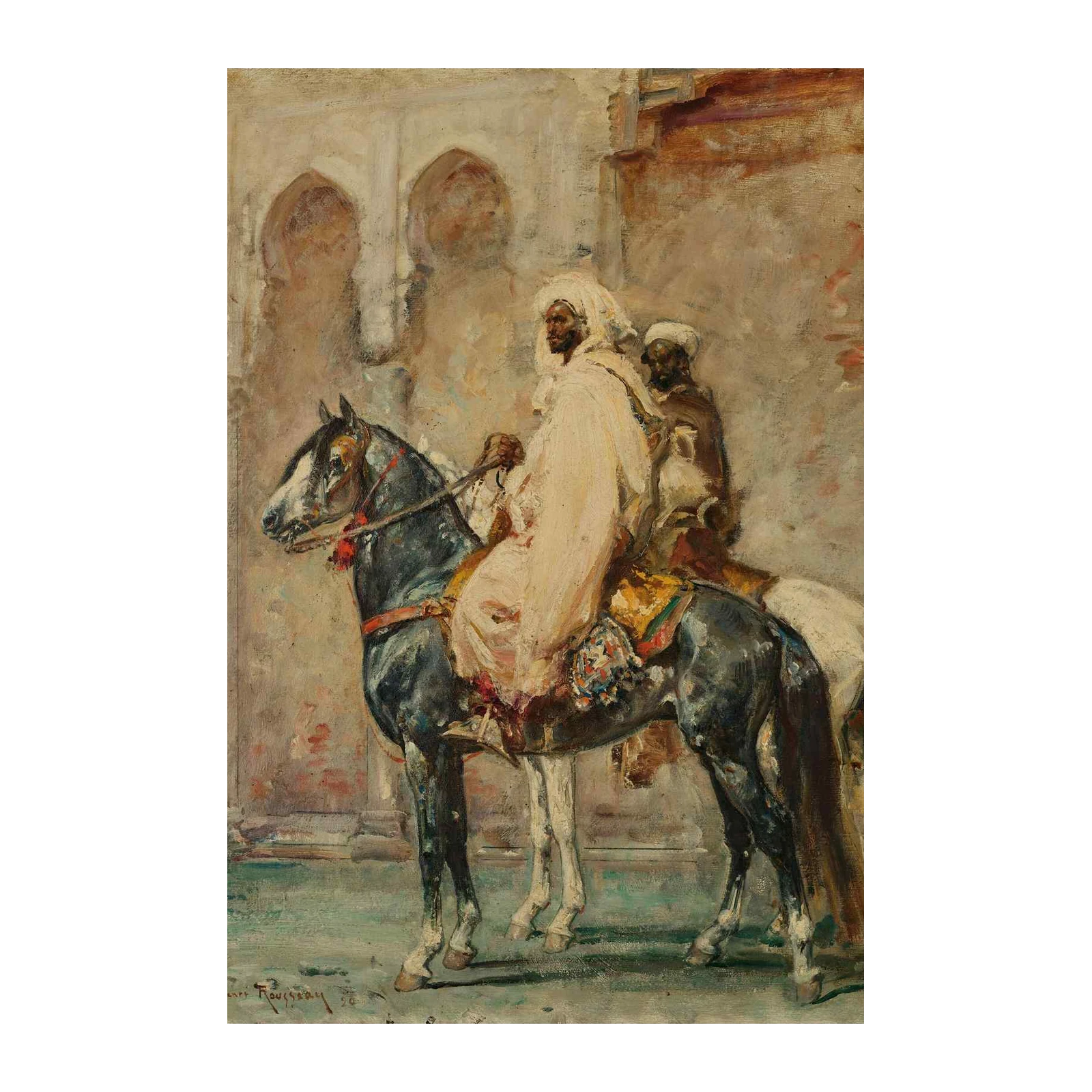 Men on Horseback Orientalism Wall Art