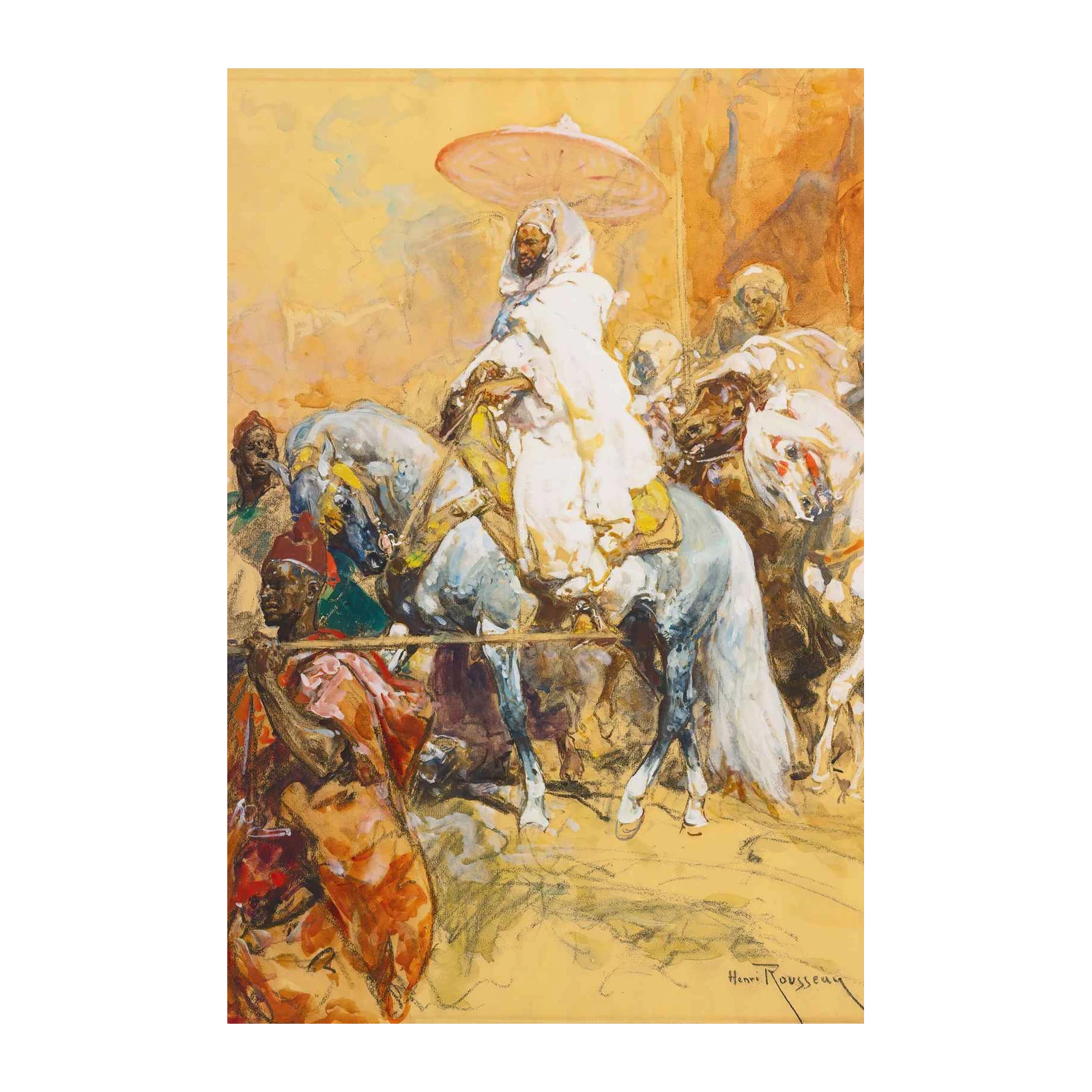 Moroccan Scene Horse Rider Wall Art