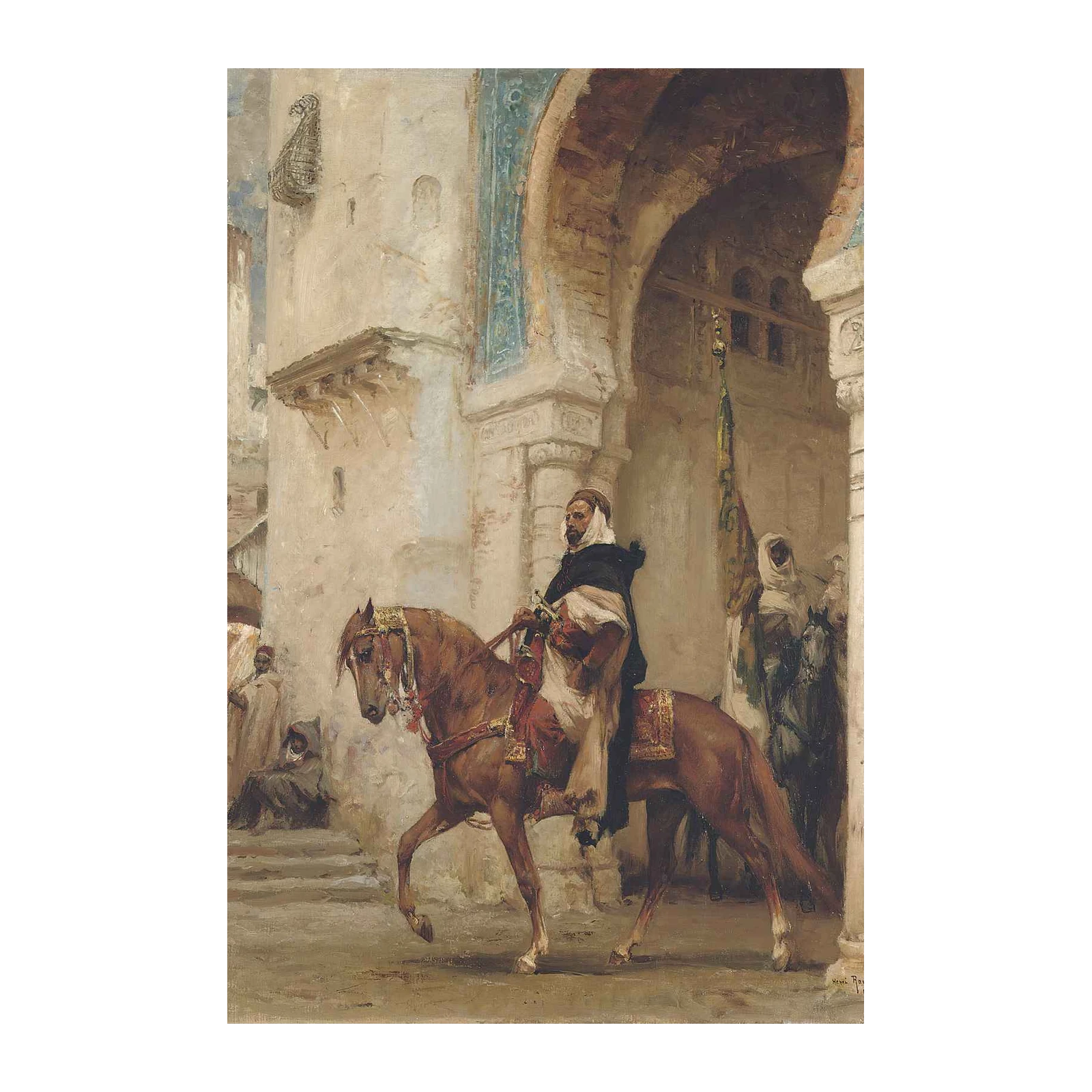 Oriental Horseman in Medina Wall Art