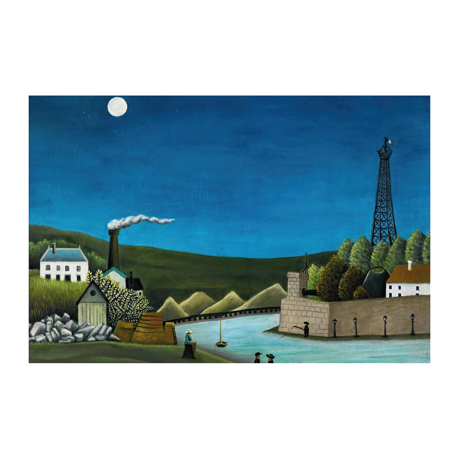 Enchanting Moonlit Landscape Wall Art