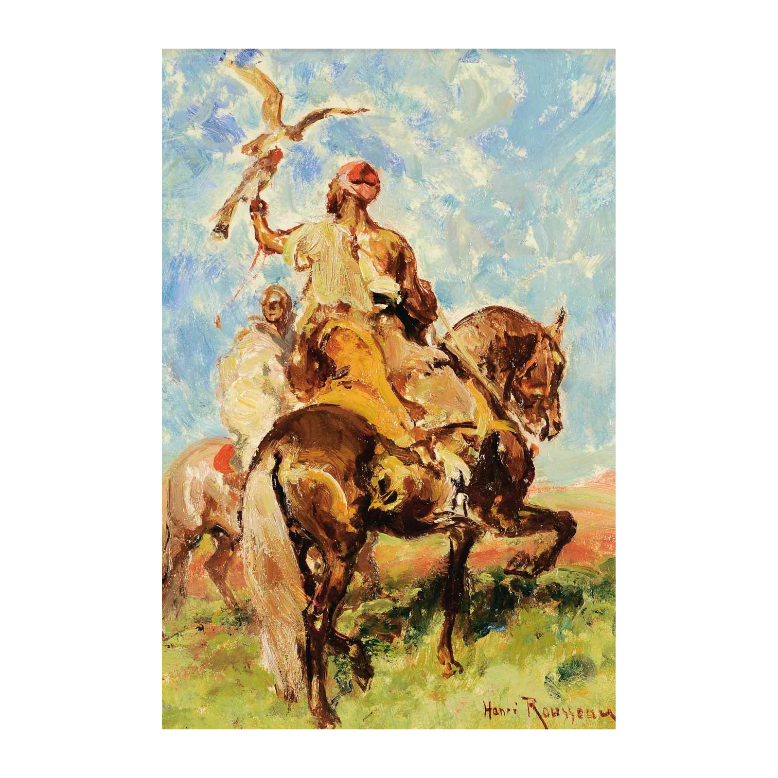 Falconry Rider Horseman Wall Art