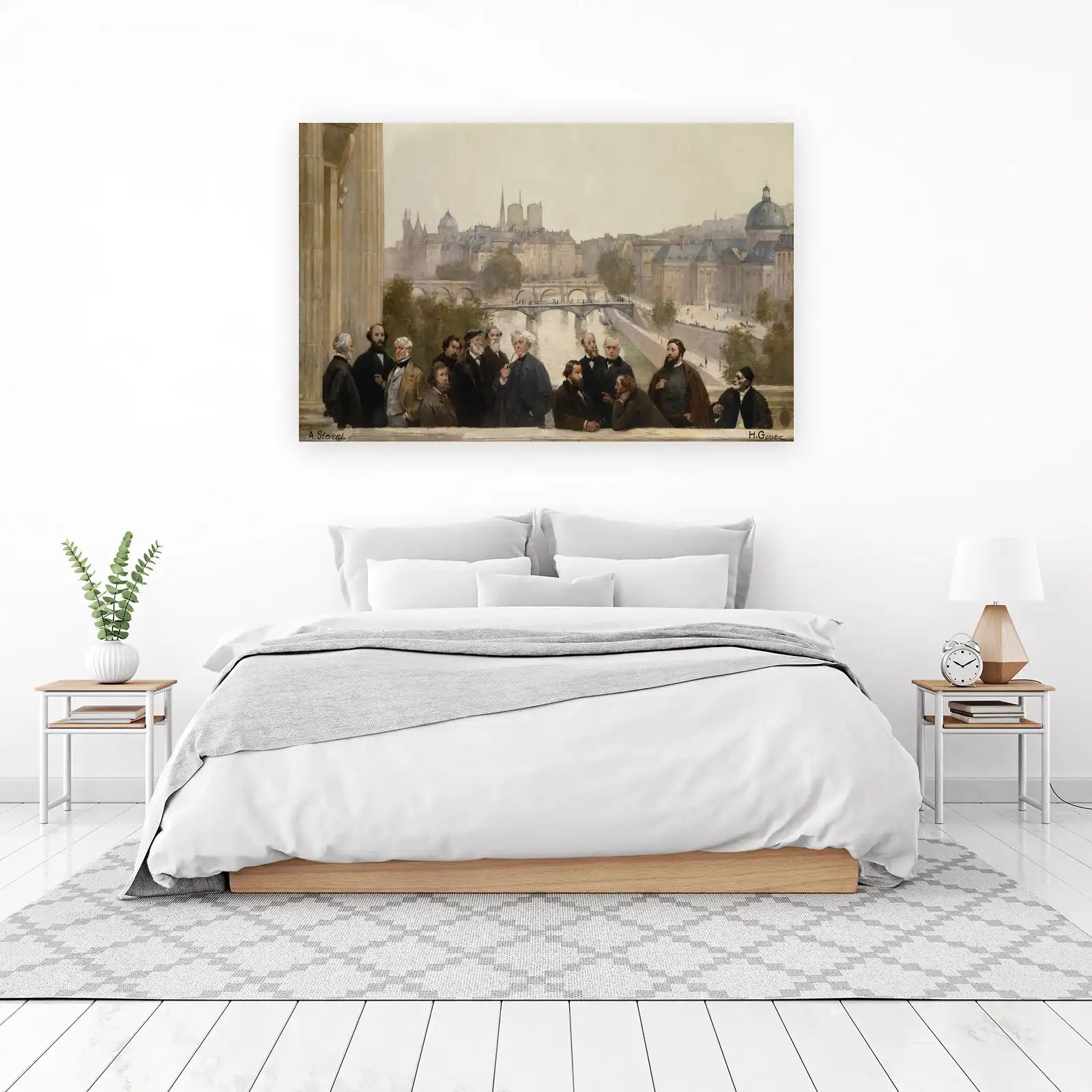 Parisian Elegance: River Scene Wall Art