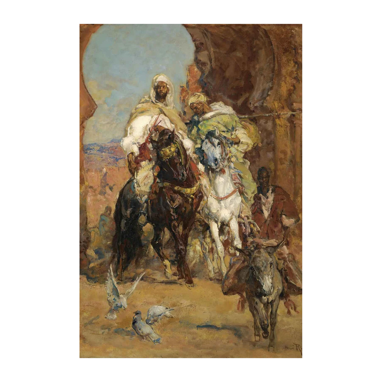 Oriental Horsemen Journey Wall Art
